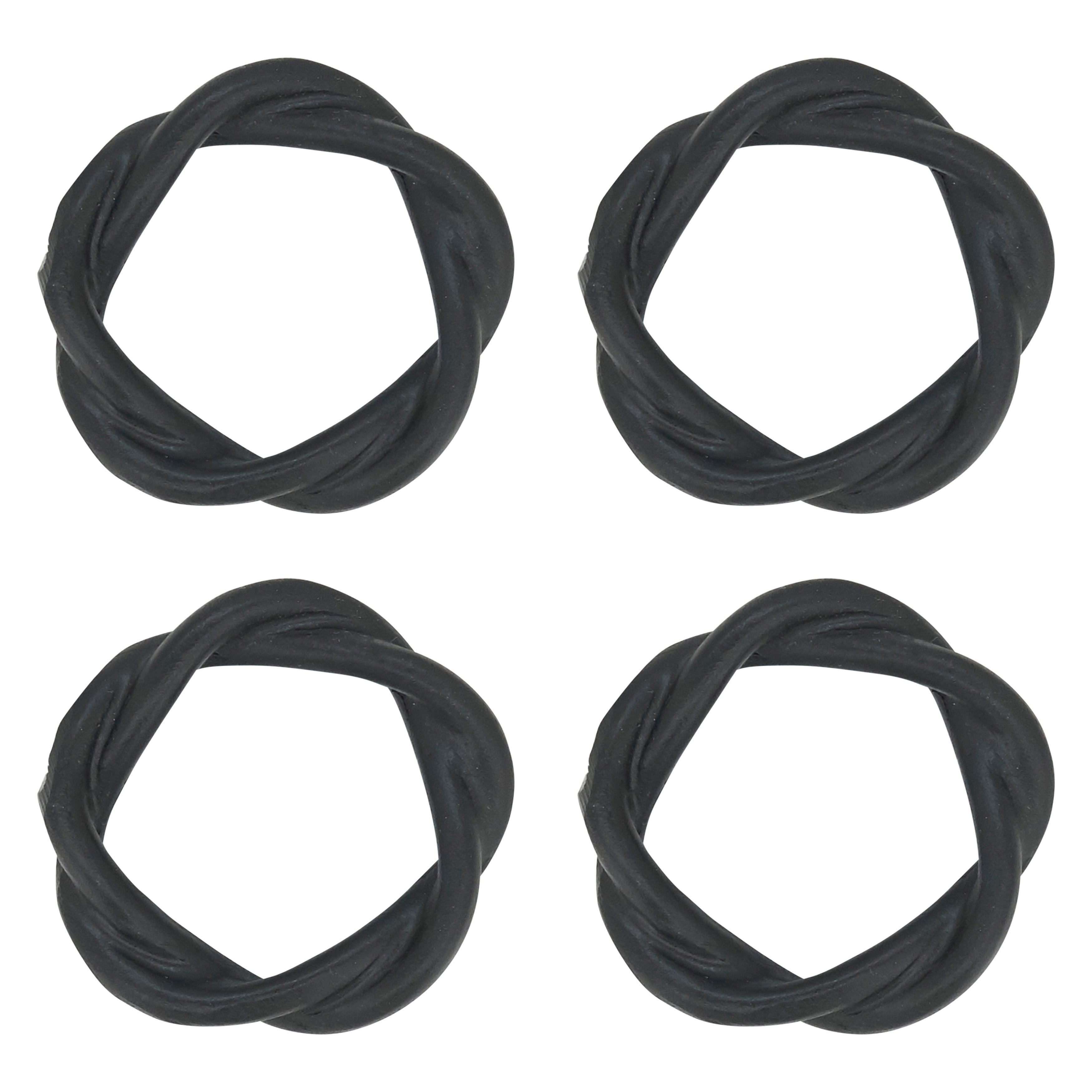 Twisted Resin Napkin Ring, Set of 4