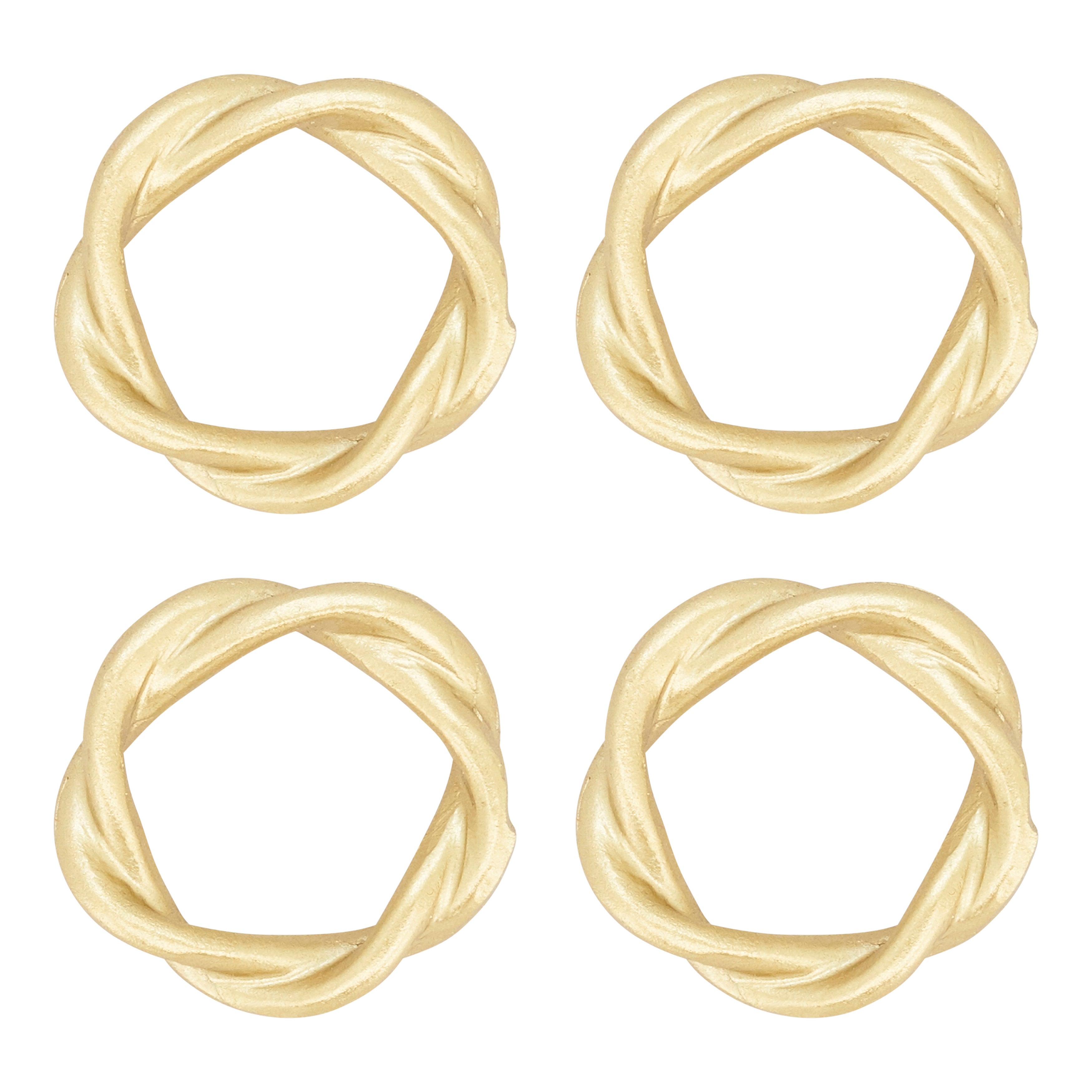 Twisted Resin Napkin Ring, Set of 4