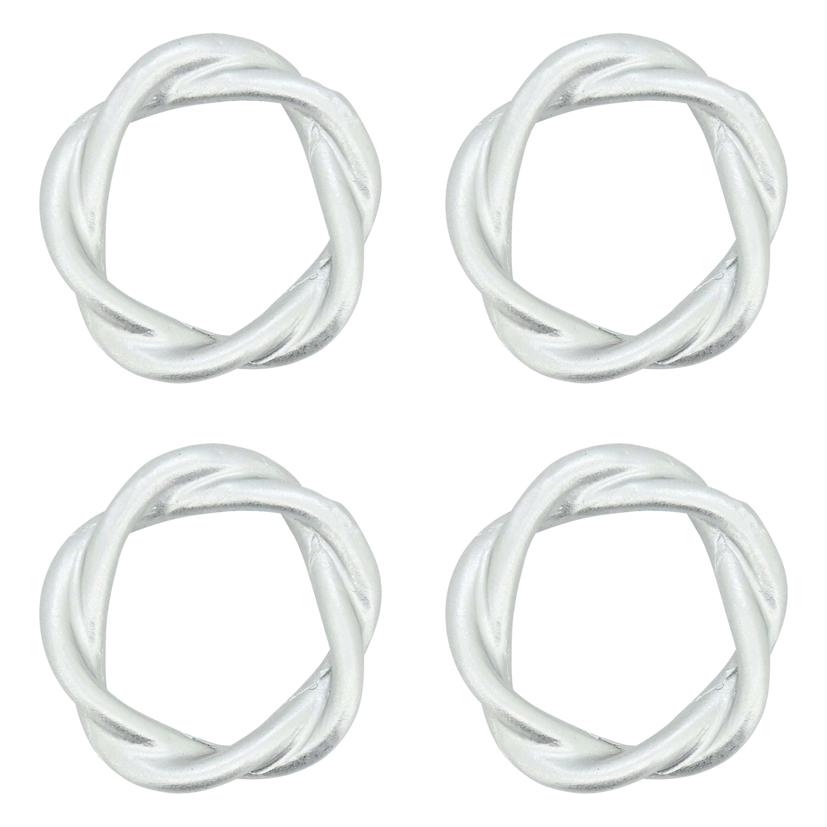 Twisted Resin Napkin Ring, Set of 4