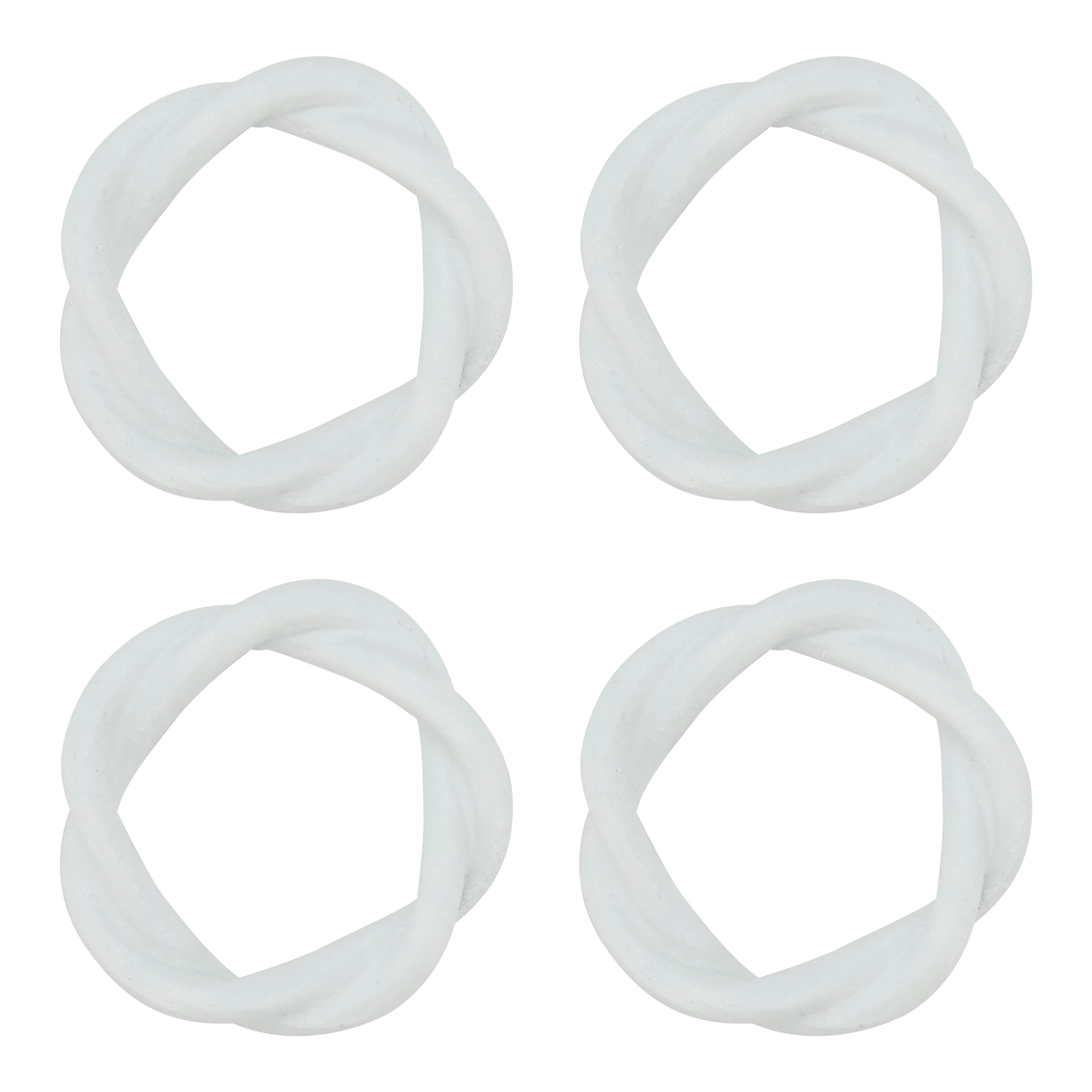 Twisted Resin Napkin Ring, Set of 4