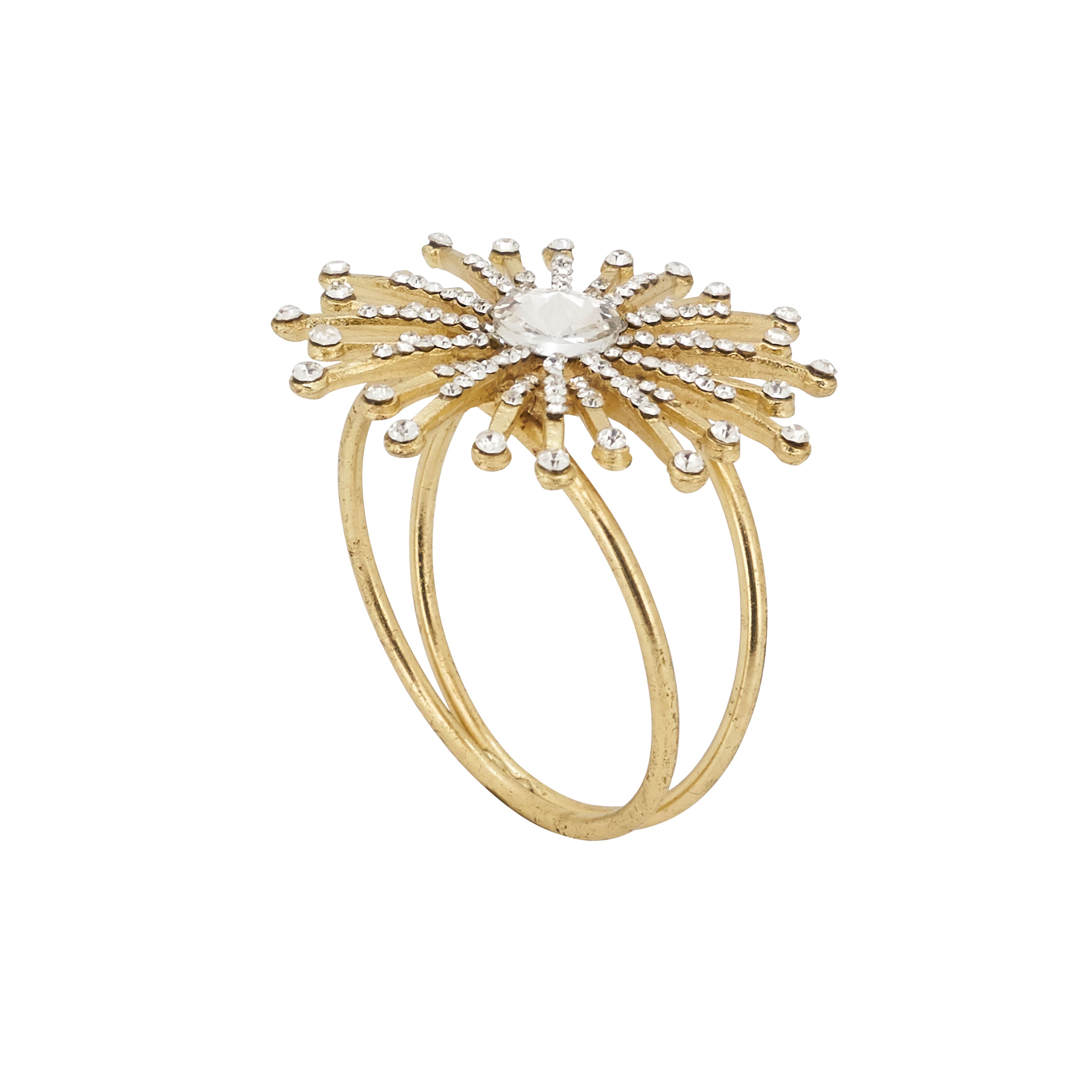 Jewel Starburst Napkin Ring, Set of 4