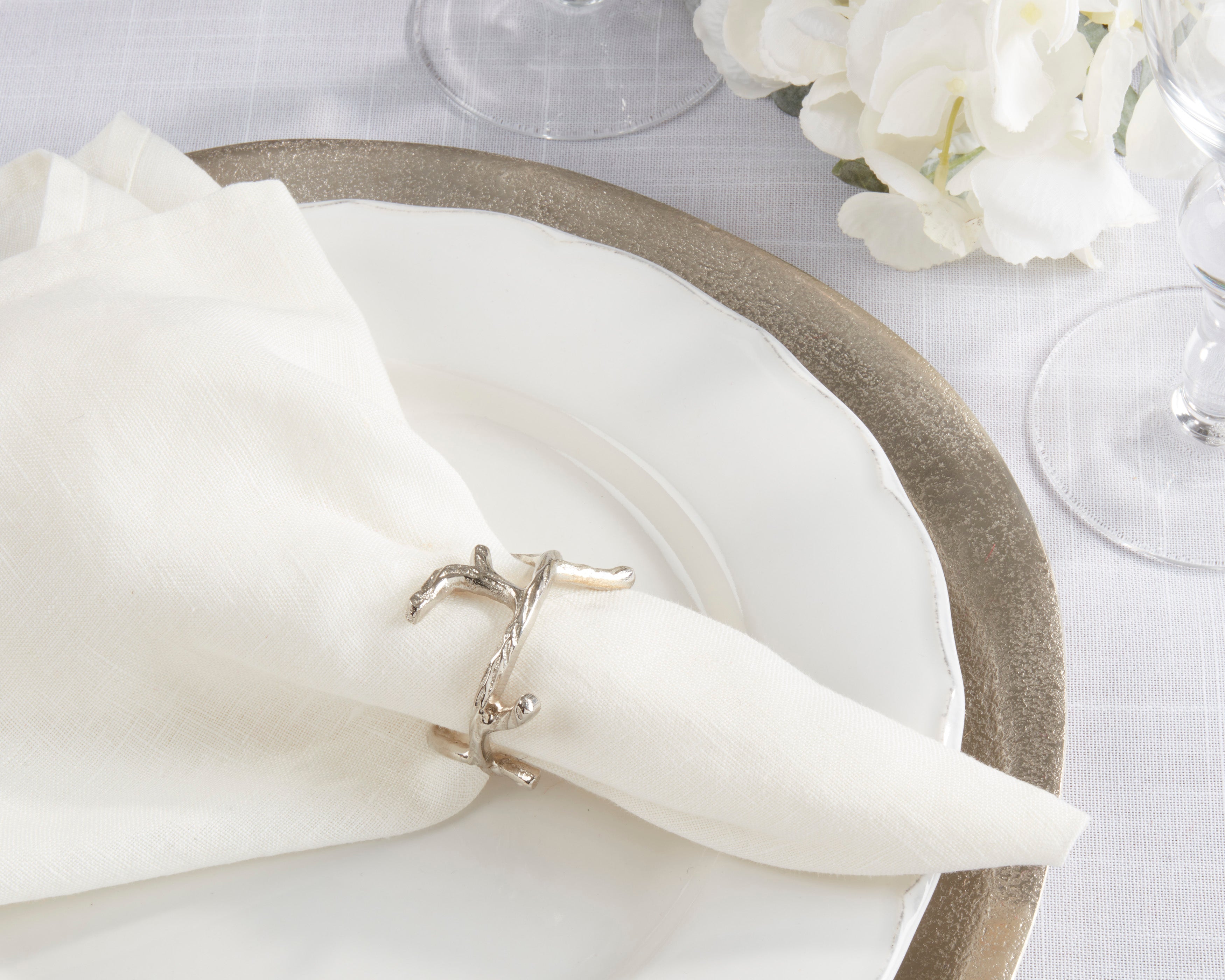 Coral Napkin Ring, Set of 4