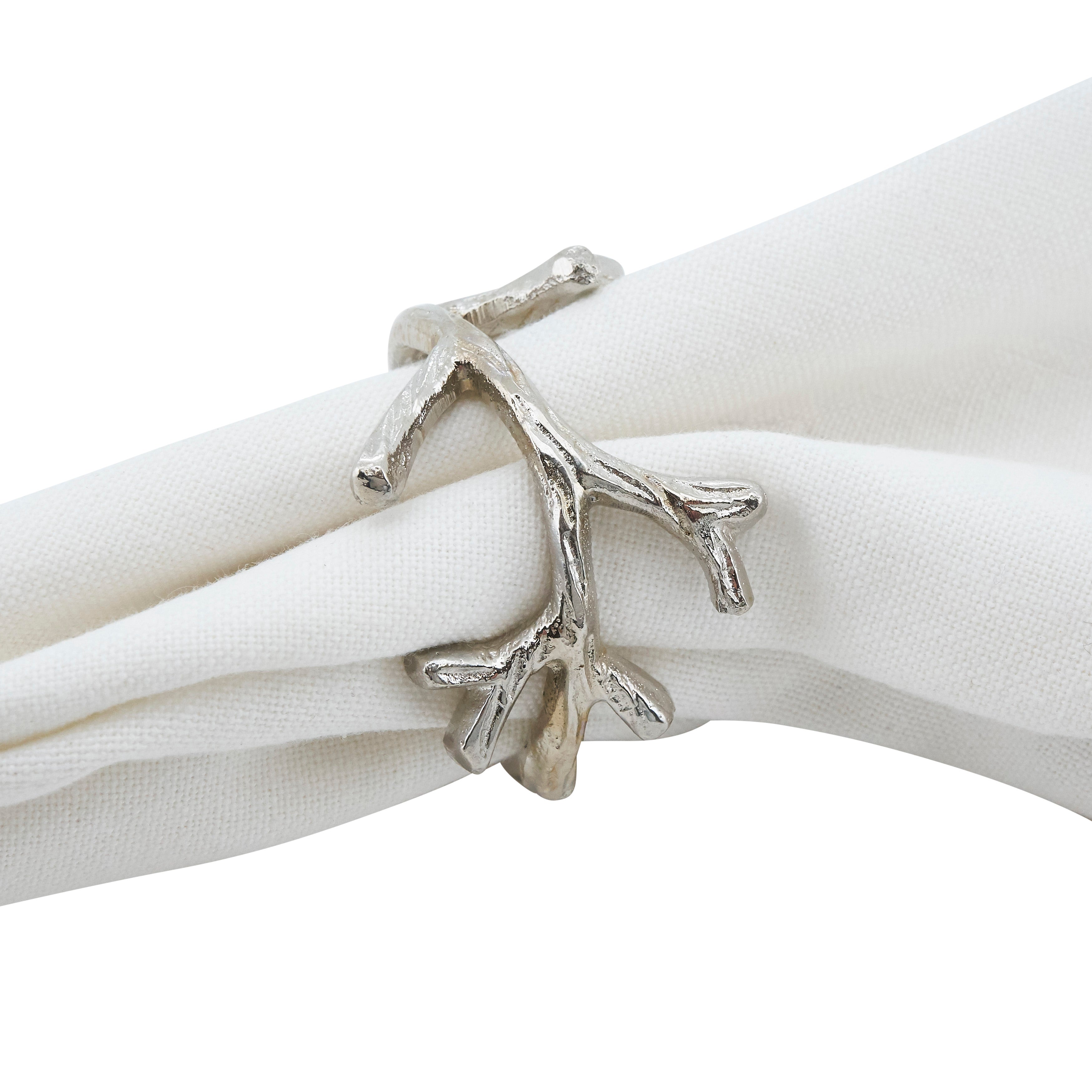 Coral Napkin Ring, Set of 4