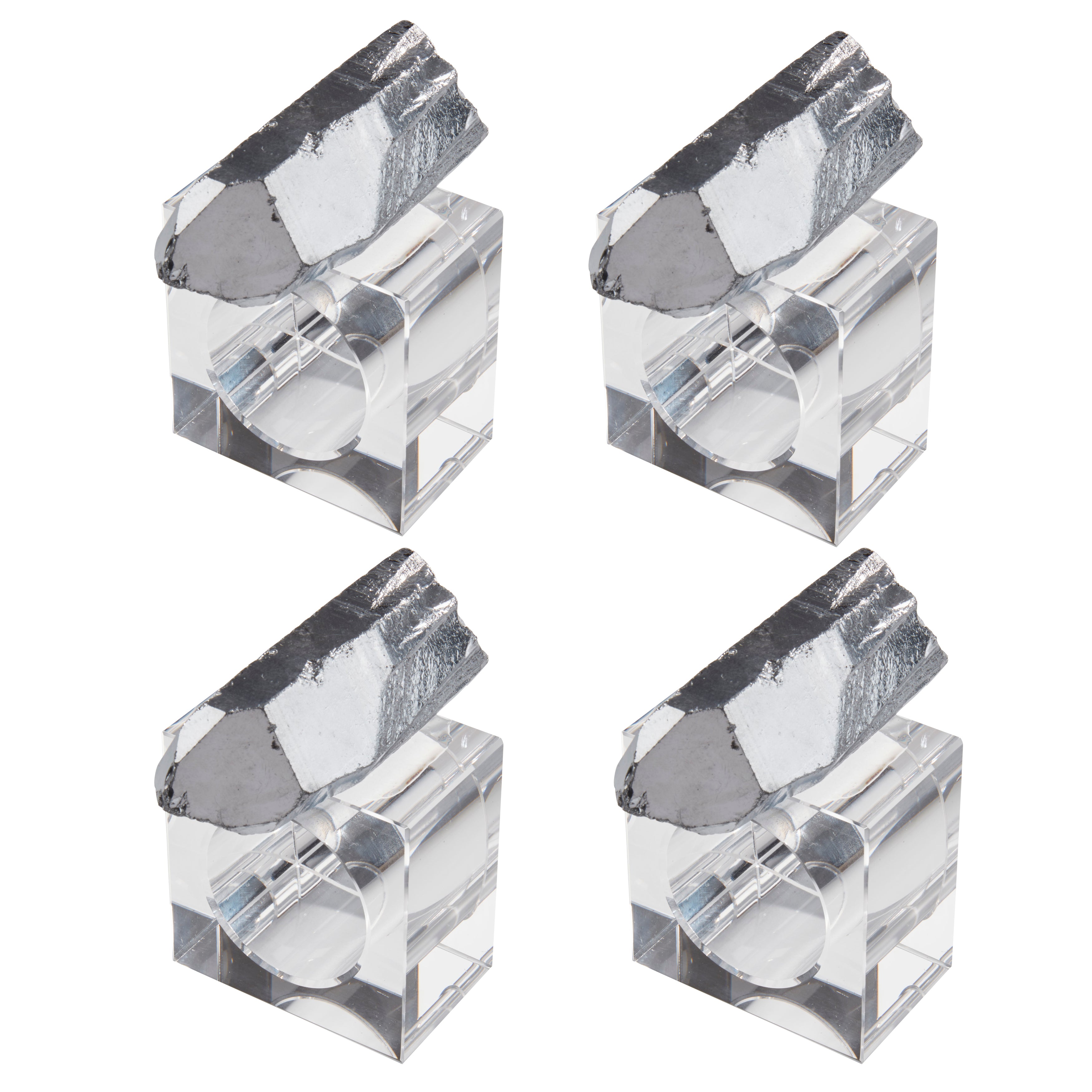 Luxe Quartz Napkin Ring, Set of 4