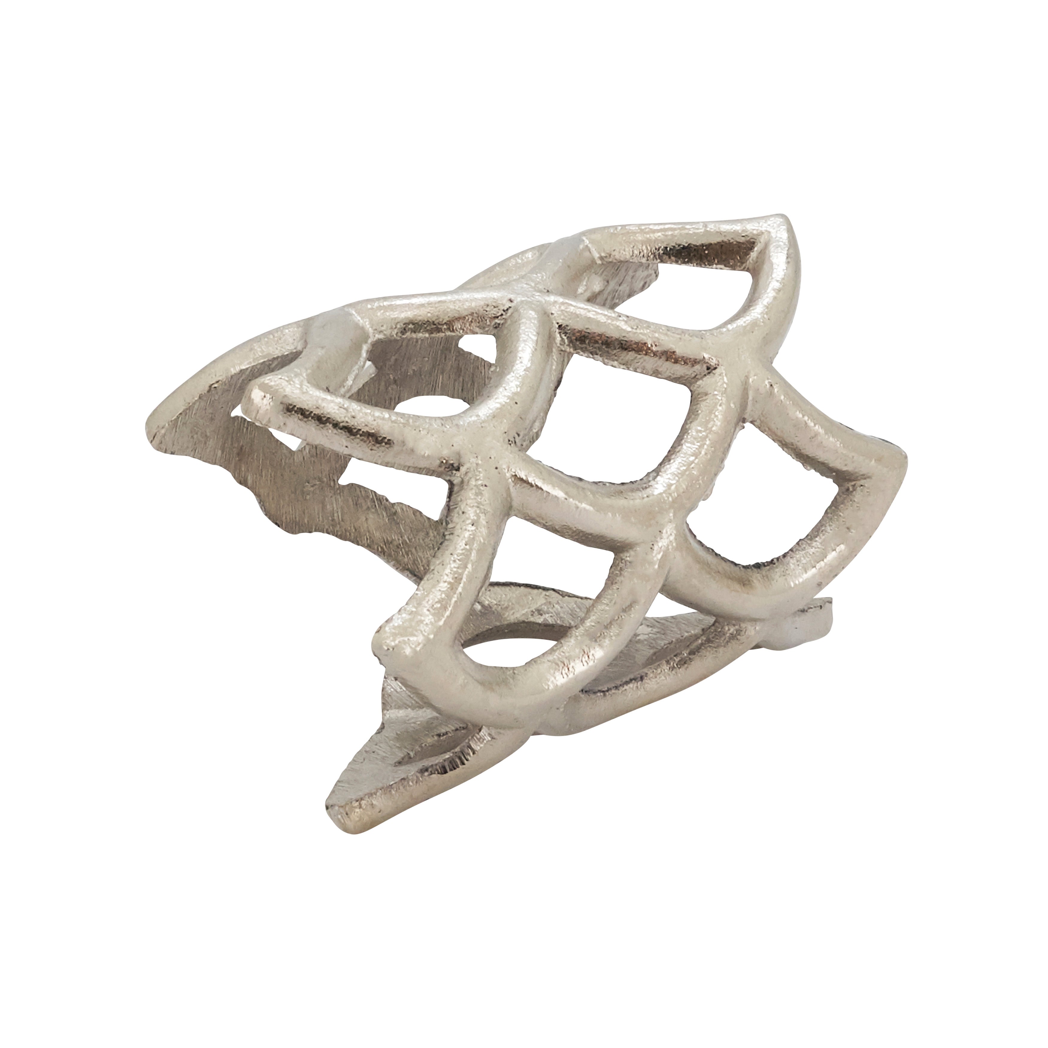 Under the Sea Scallop Coral Napkin Ring, Set of 4