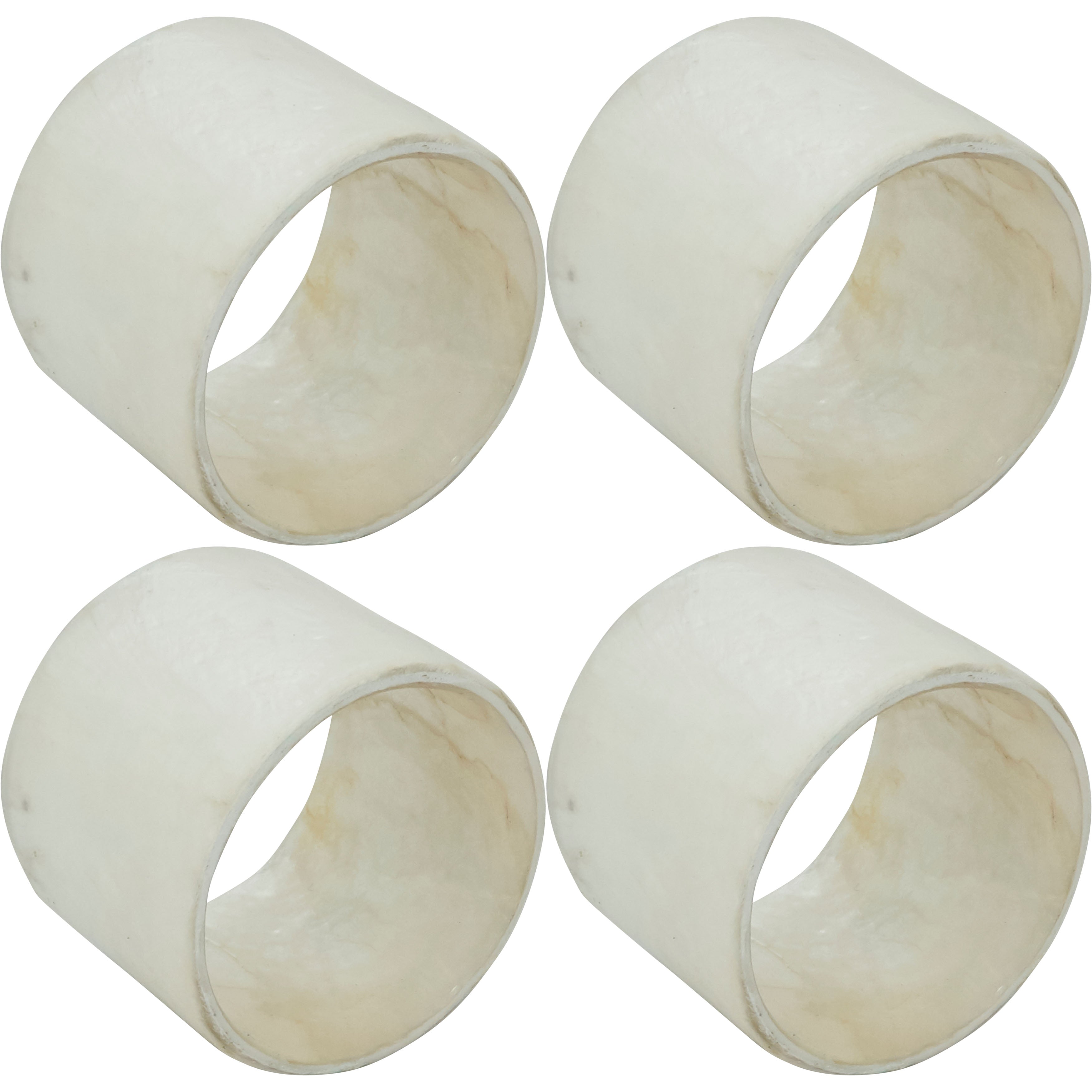 Capiz Table Napkin Ring, Set of 4