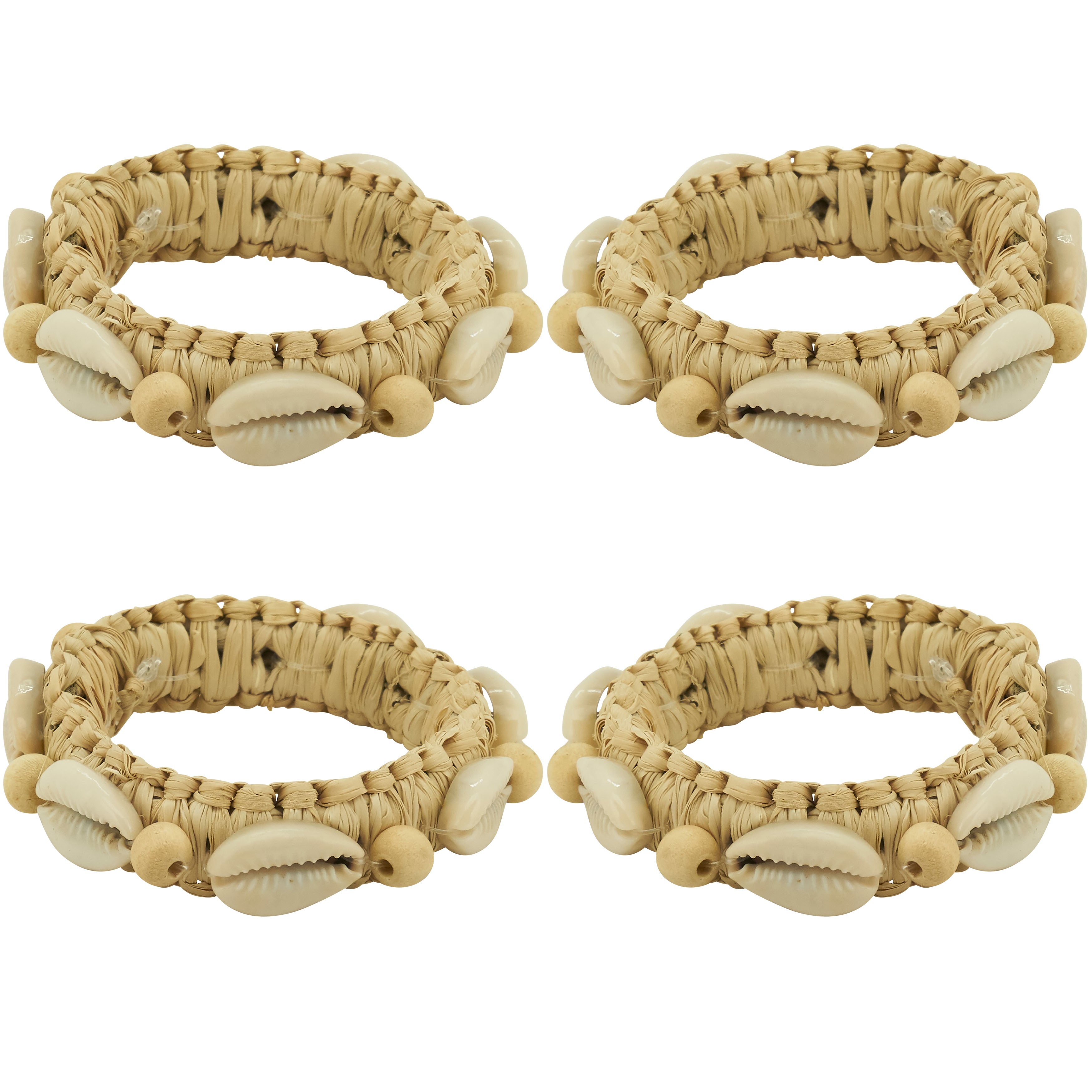 Seashell Napkin Ring, Set of 4