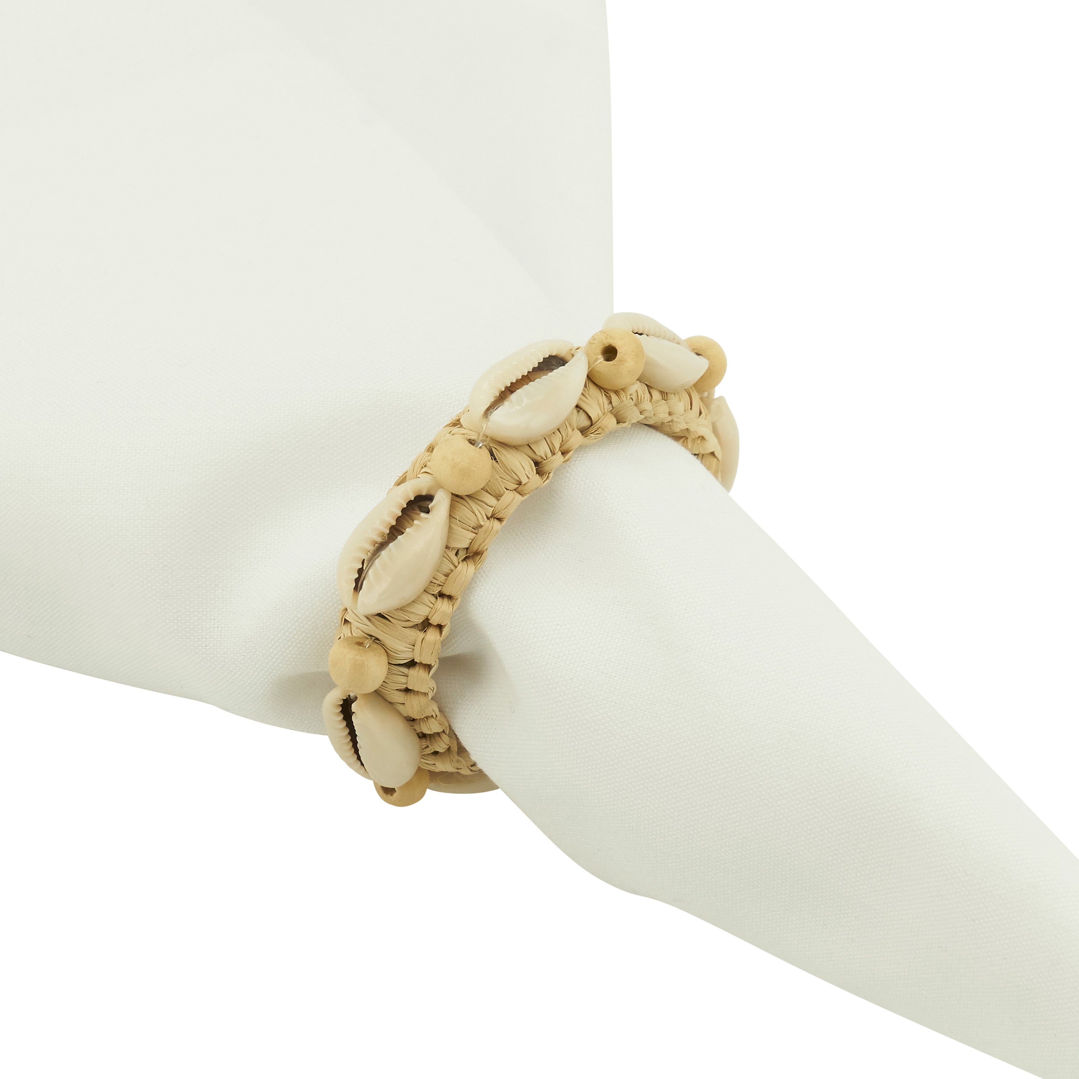 Seashell Napkin Ring, Set of 4