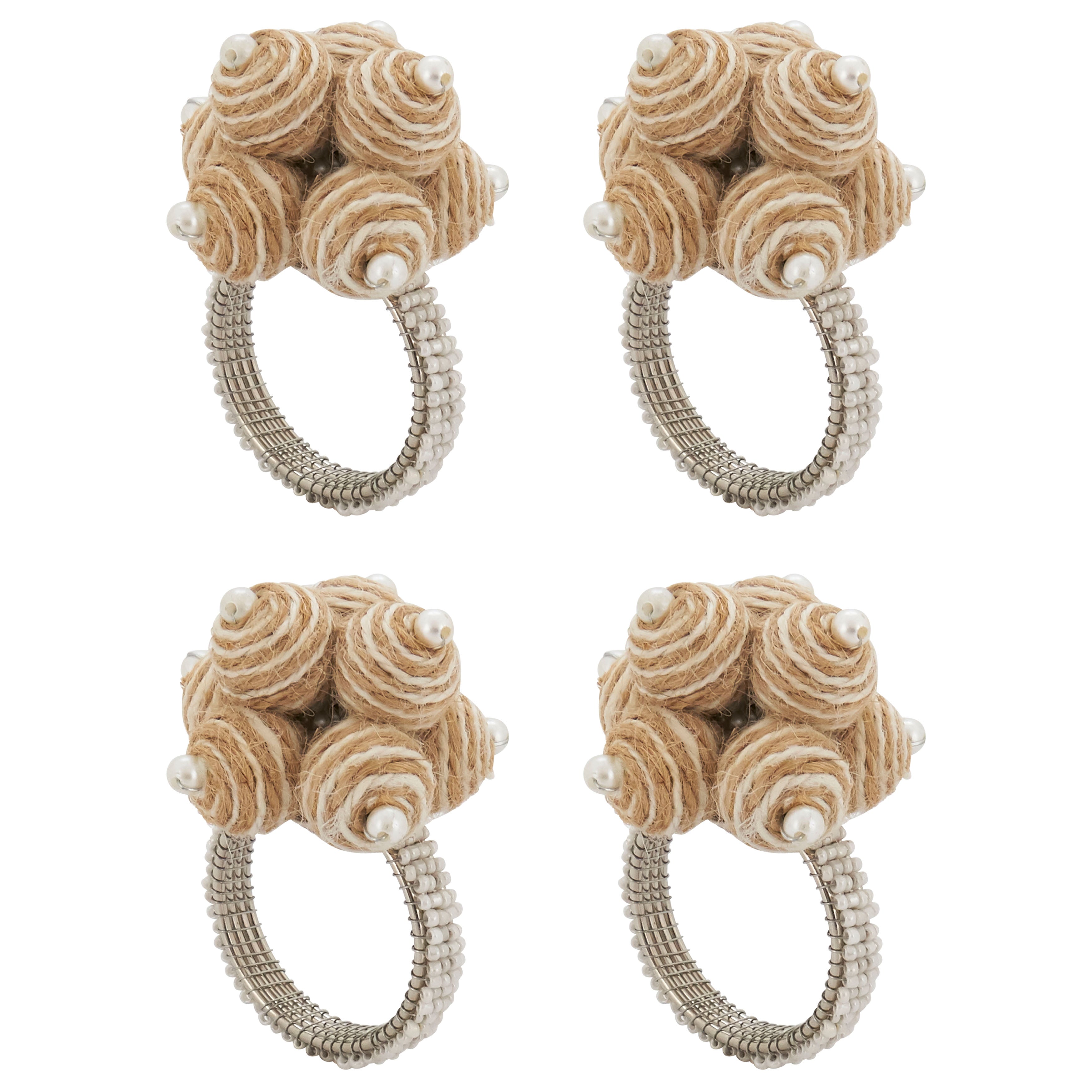 Spiral Ball Napkin Ring, Set of 4