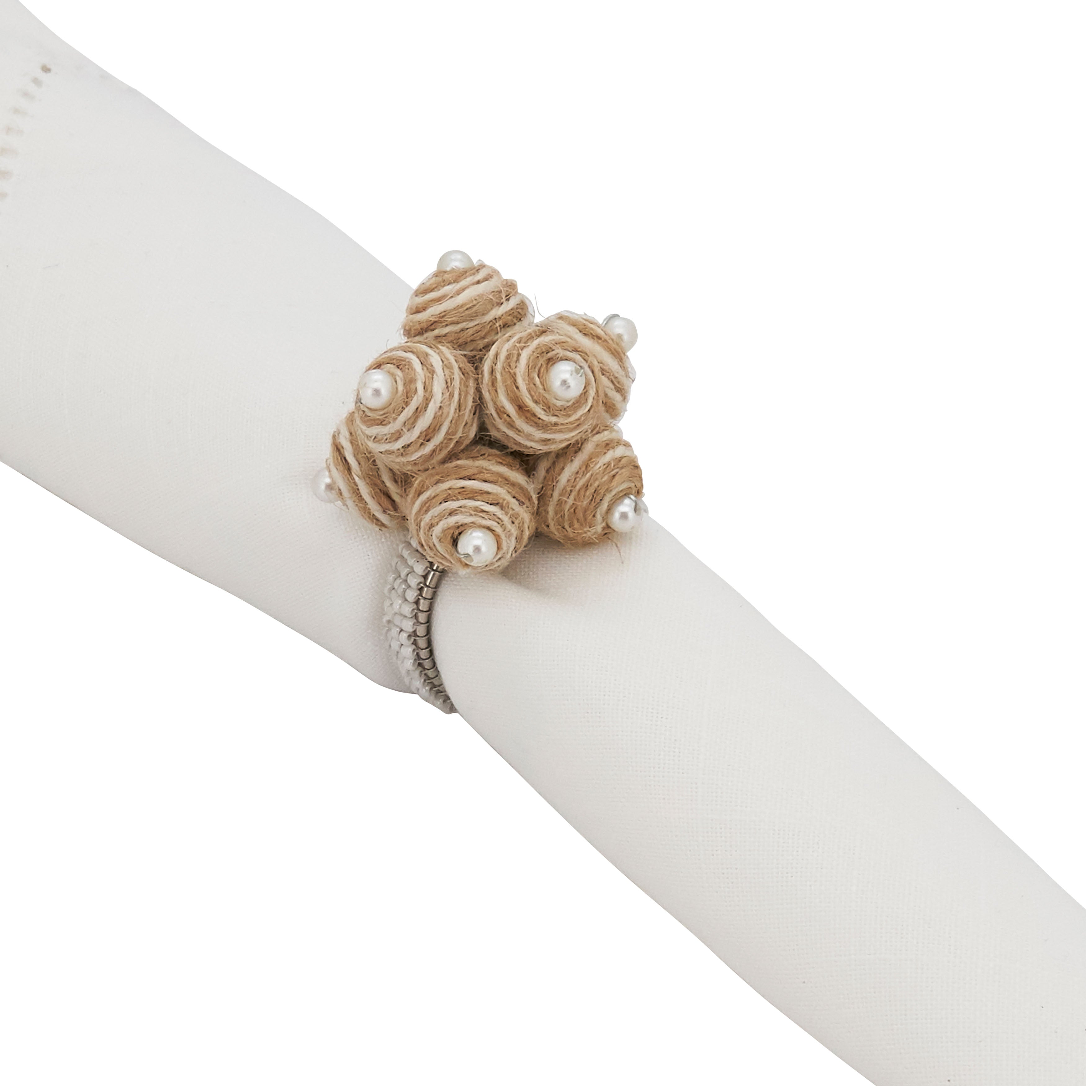 Spiral Ball Napkin Ring, Set of 4