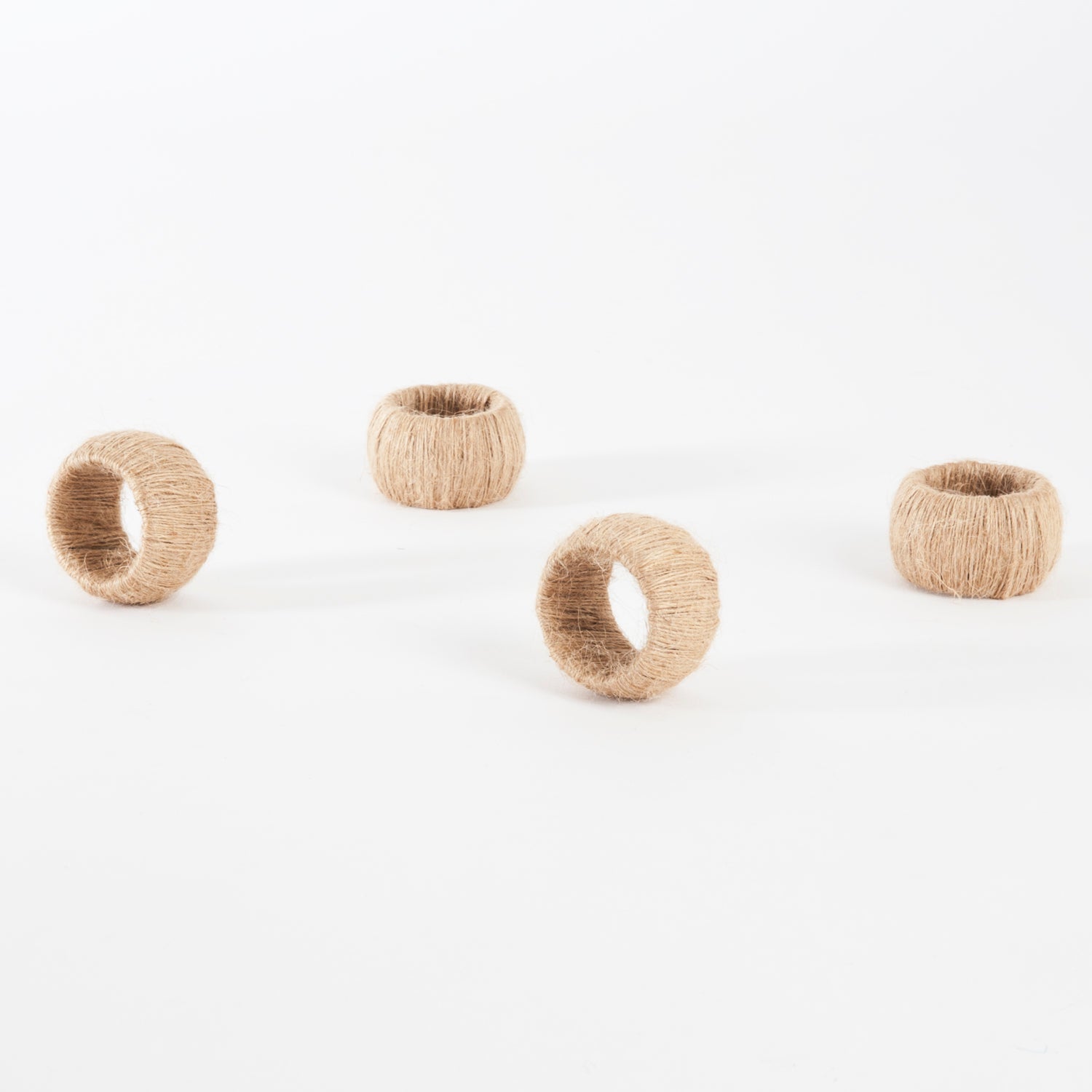 Jute Napkin Ring, Set of 4