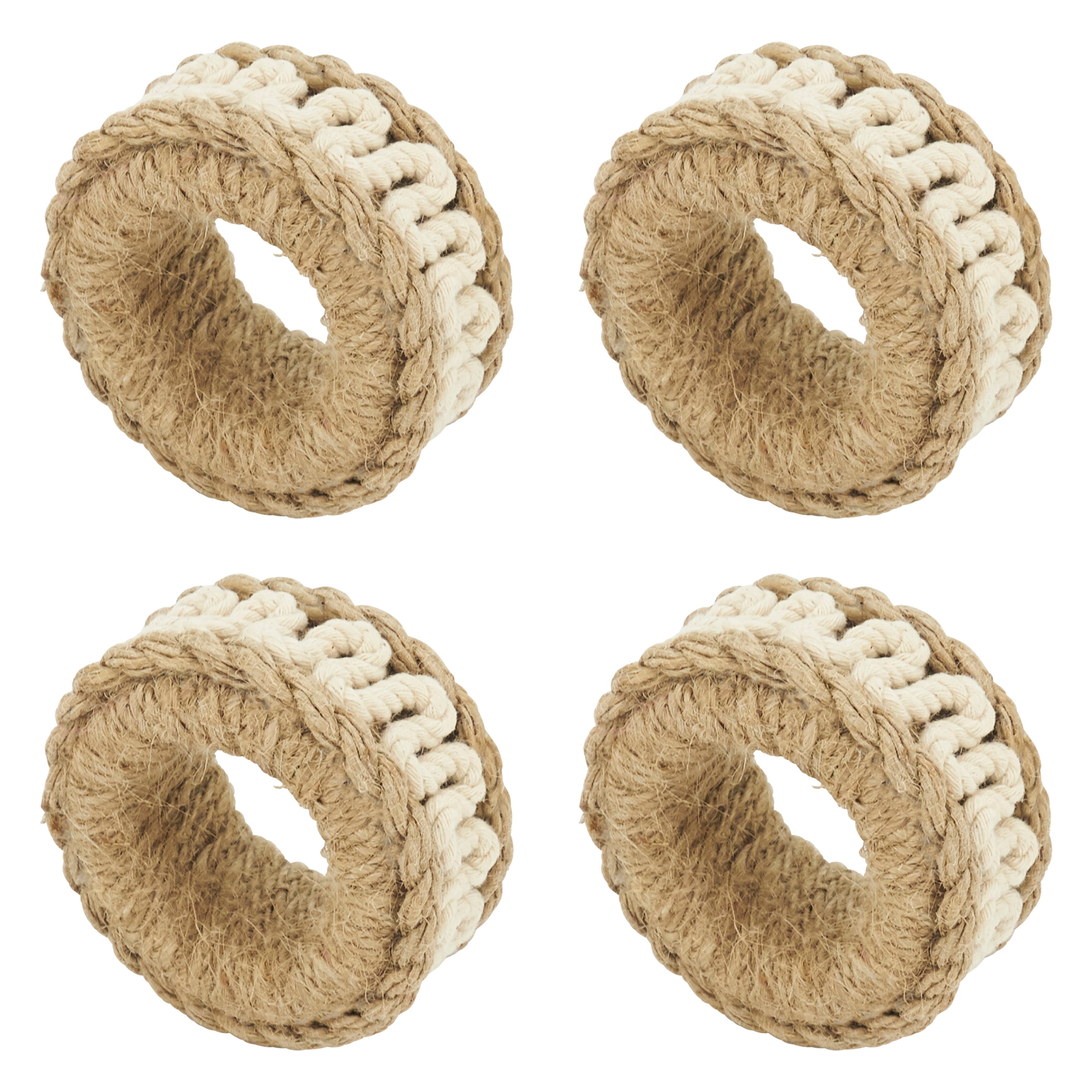 Rope Design Napkin Ring, Set of 4