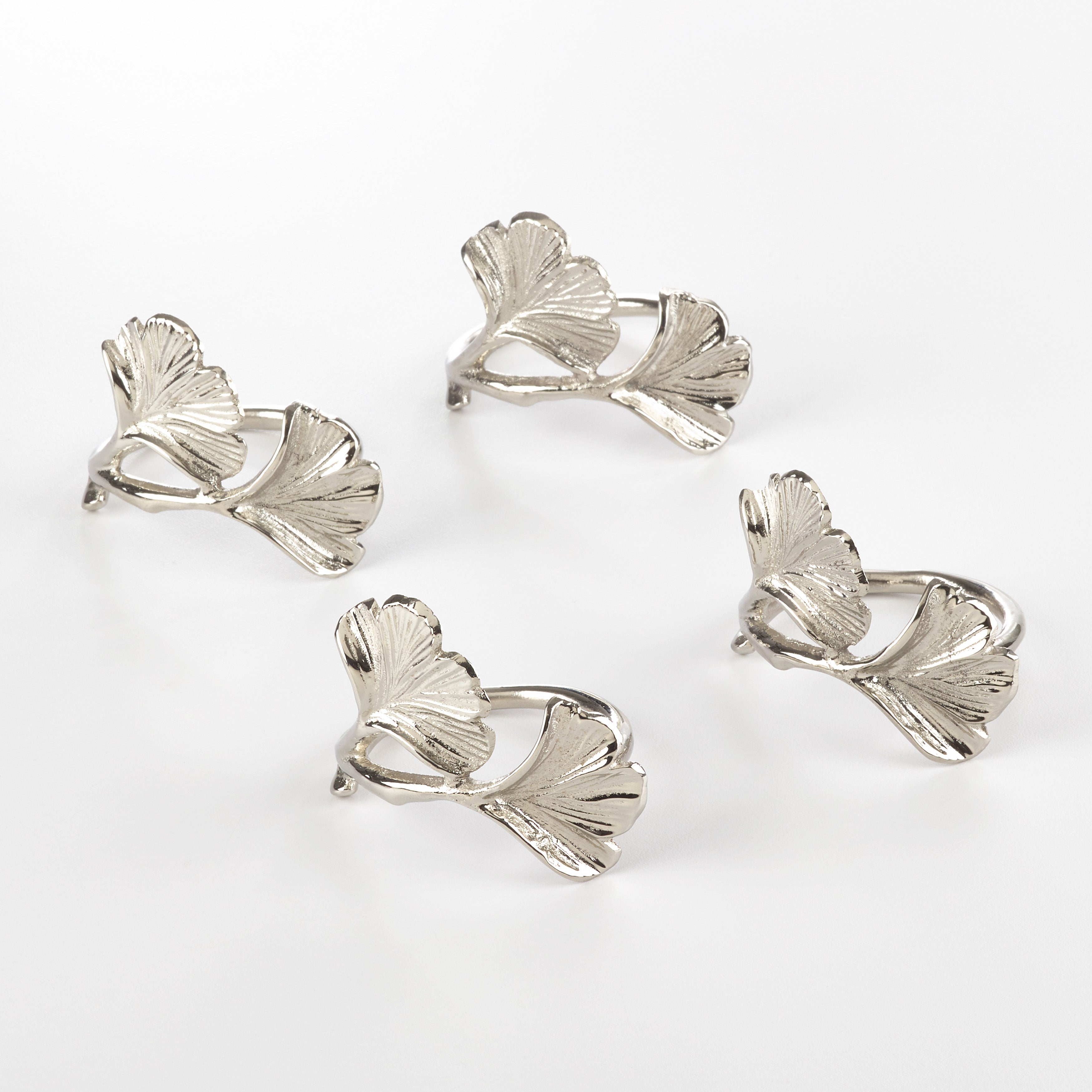 Ginkgo Napkin Ring, Set of 4