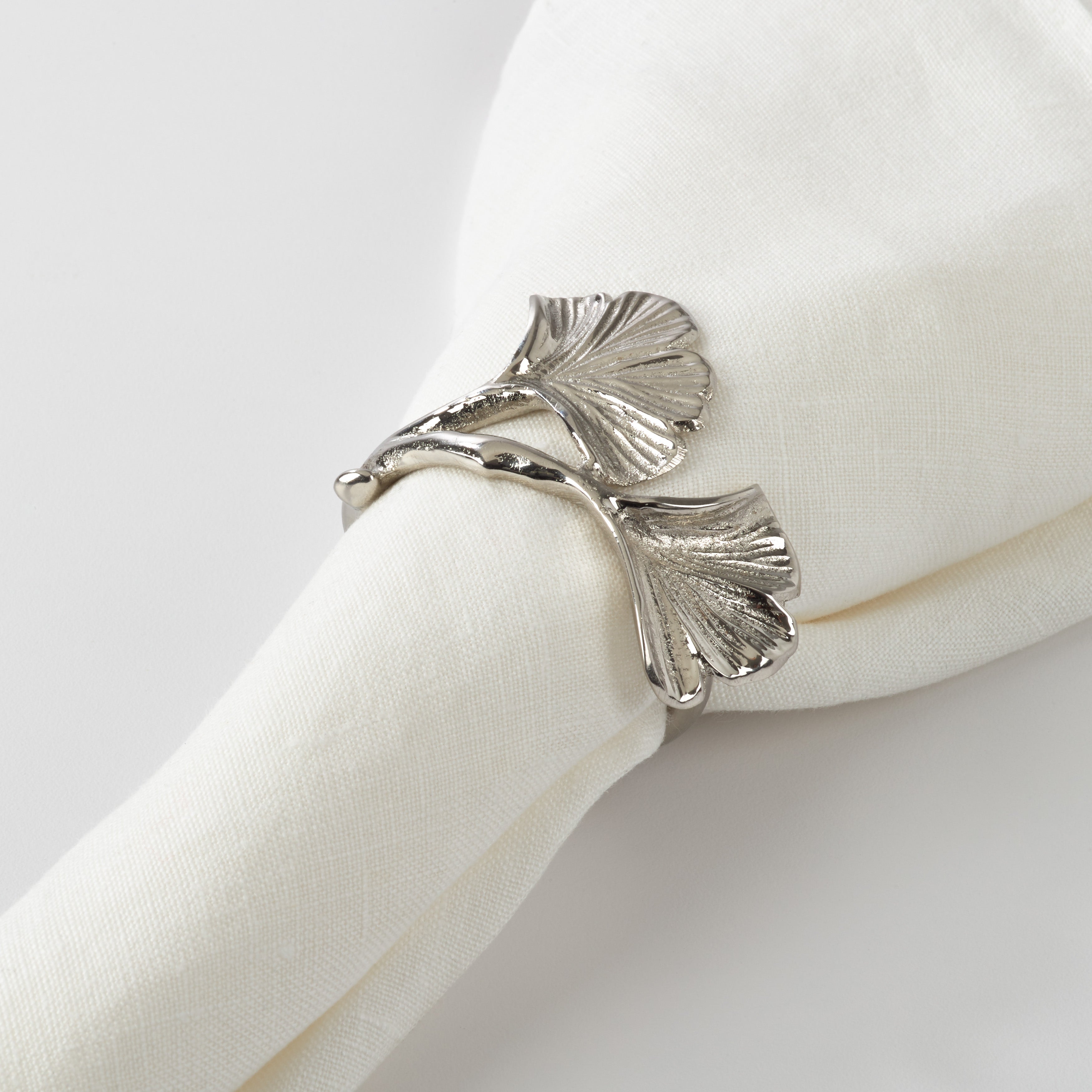 Ginkgo Napkin Ring, Set of 4