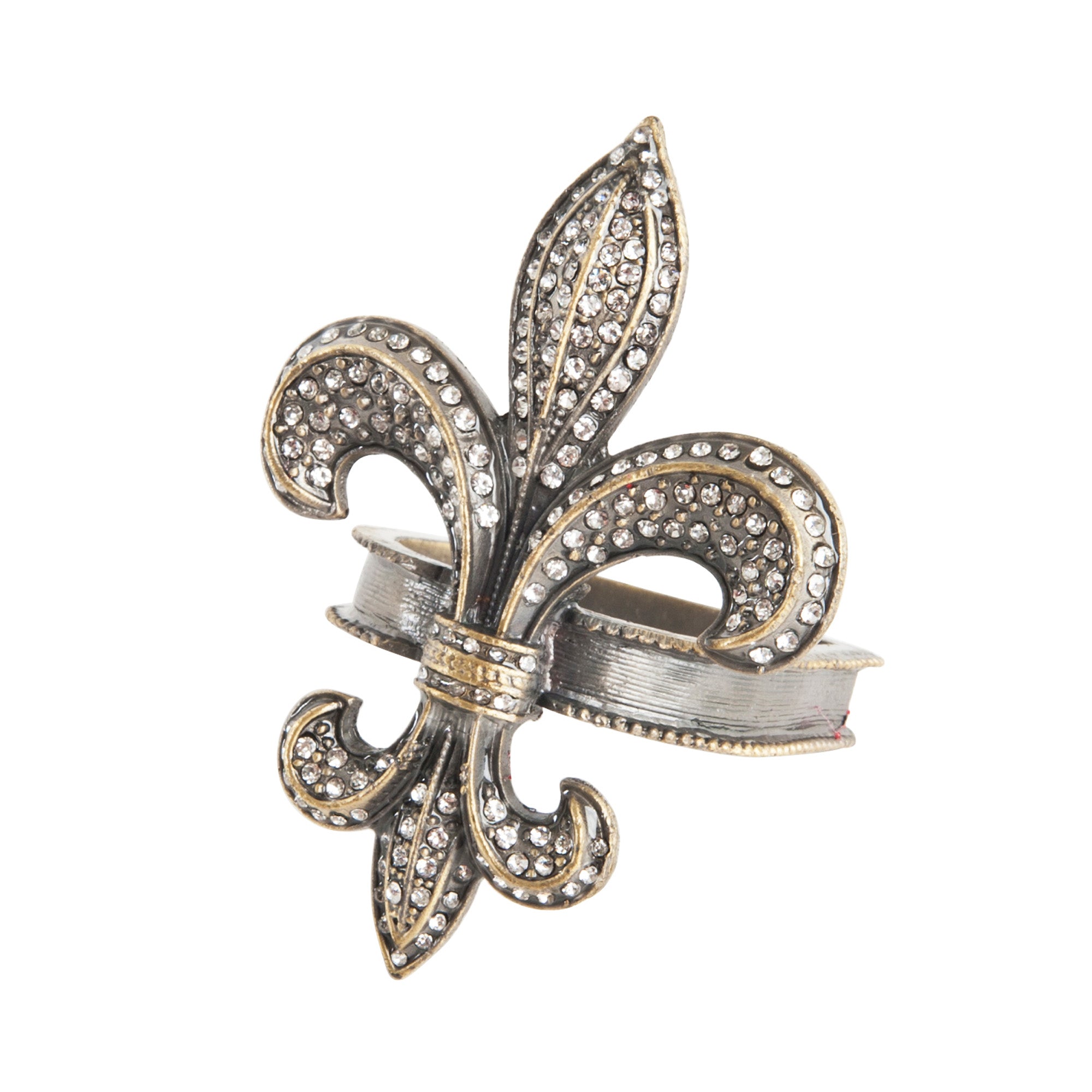 Fleur-de-Lis Napkin Ring, Set of 4