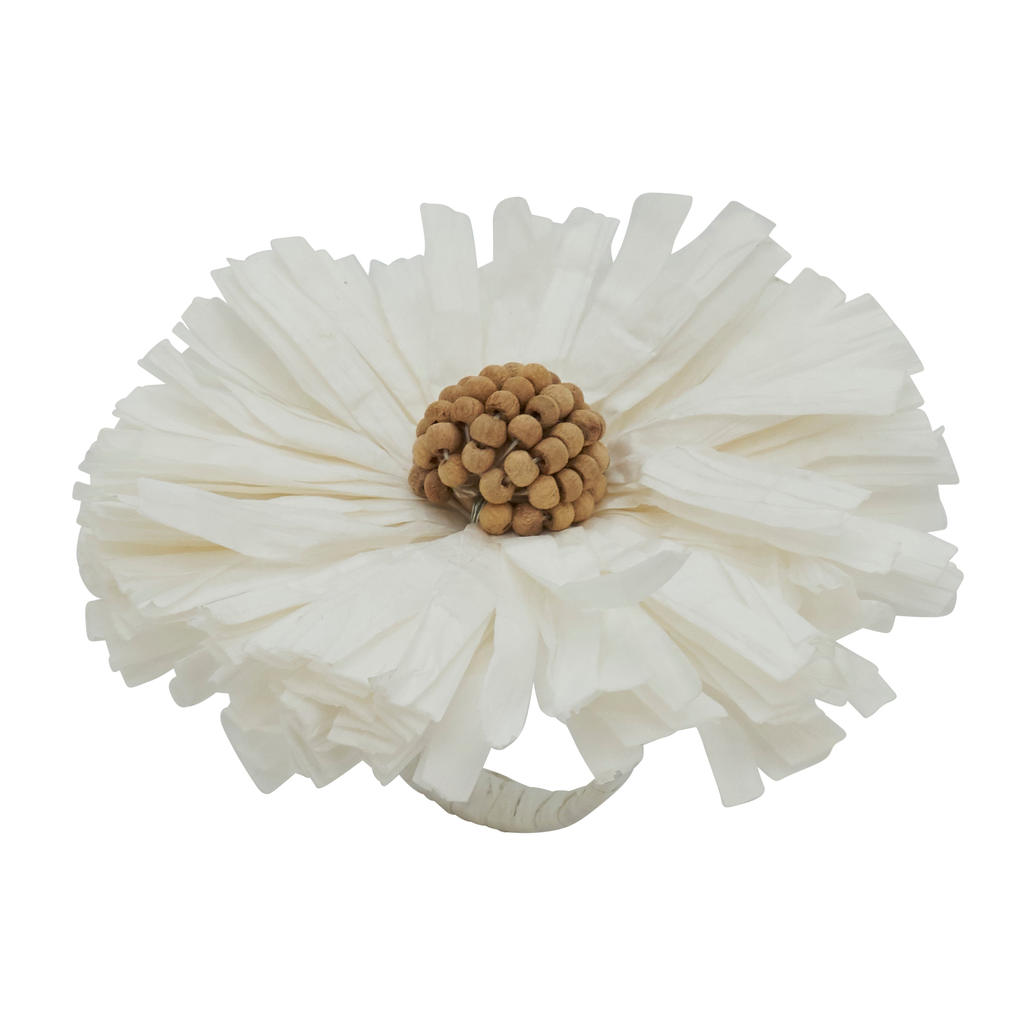 Raffia Charm Napkin Ring, Set of 4