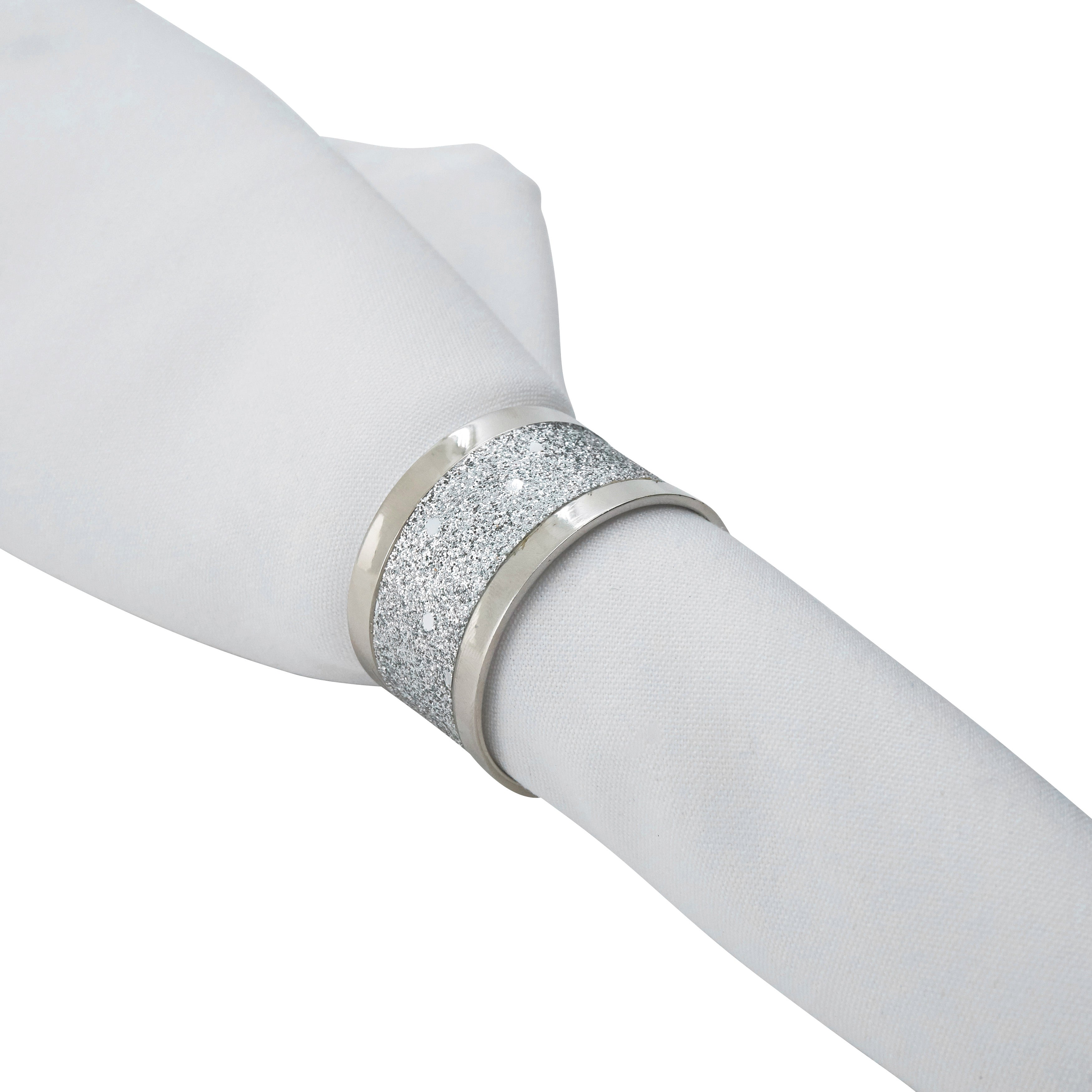 Sparkling Design Napkin Ring, Set of 4