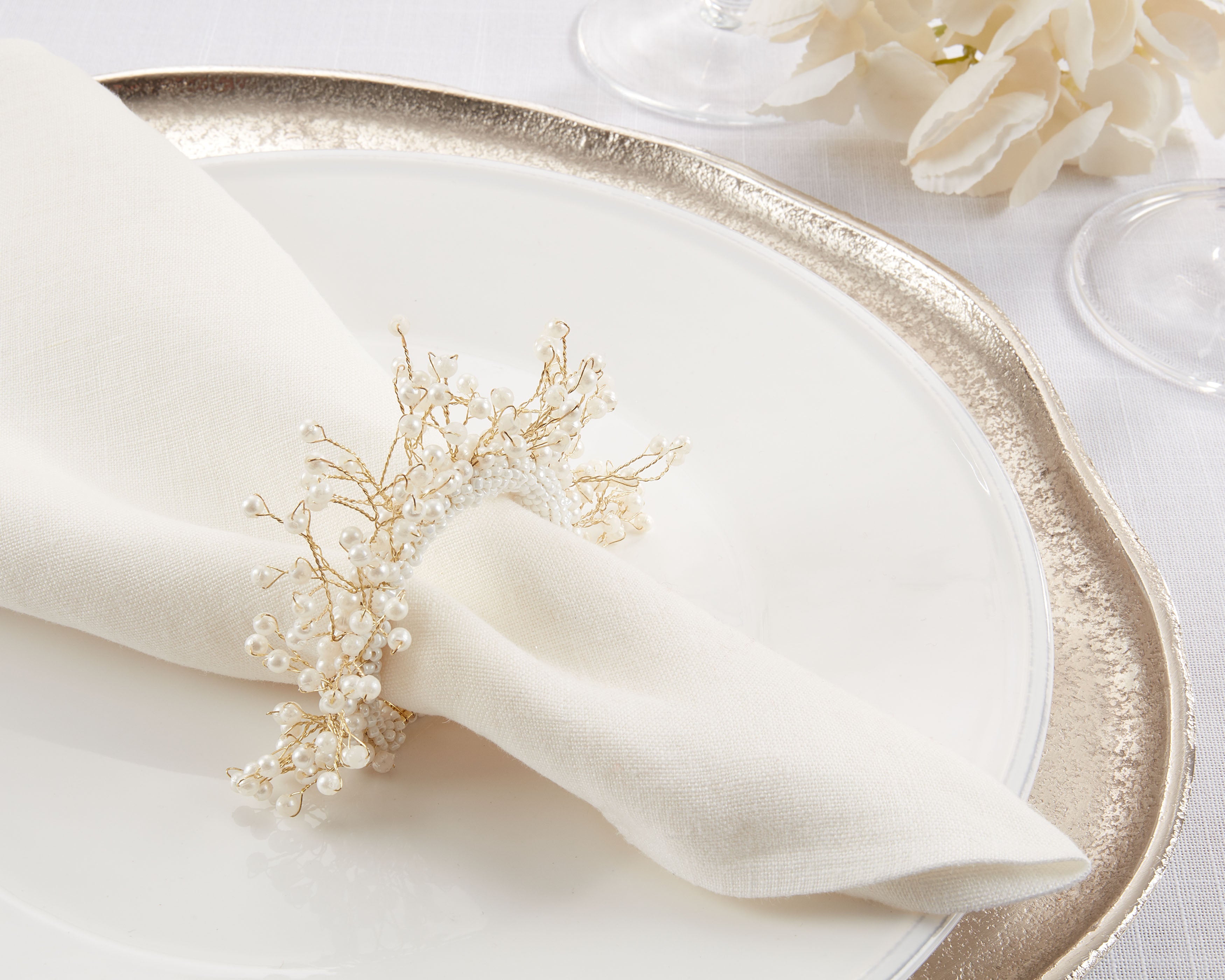 Pier 1 Pearl Crown Napkin Ring - Thumbnail 3