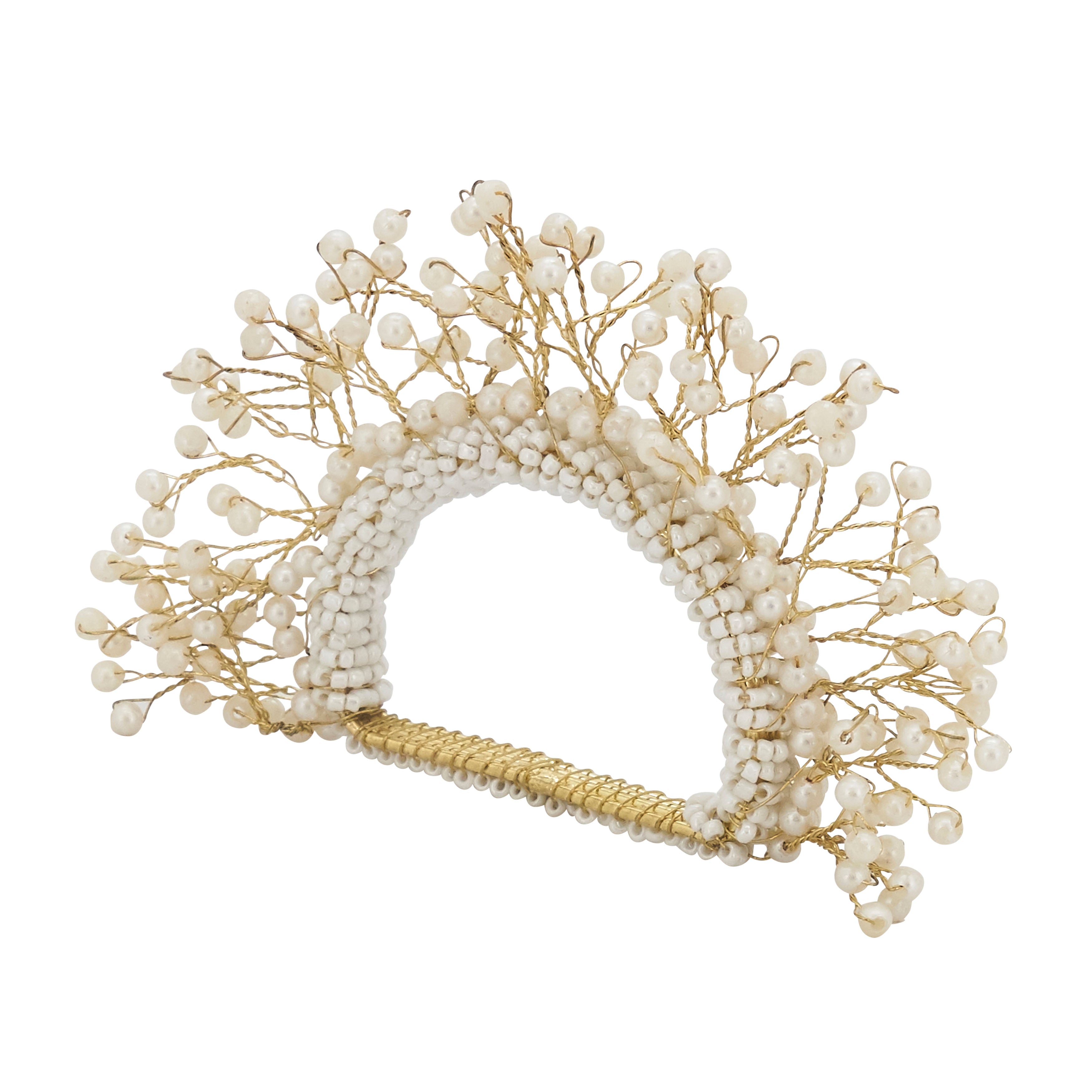 Pier 1 Pearl Crown Napkin Ring - Thumbnail 2