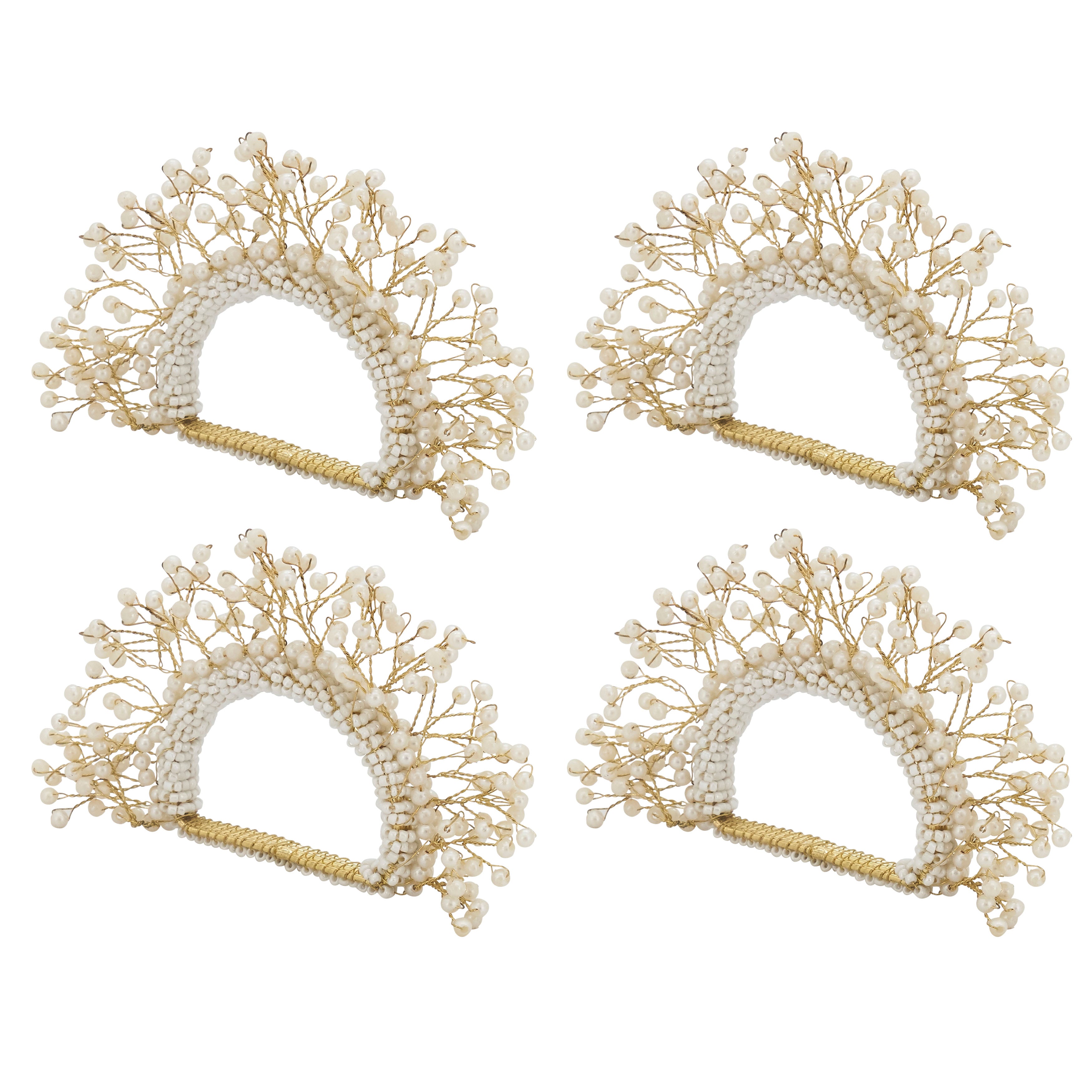 Pier 1 Pearl Crown Napkin Ring