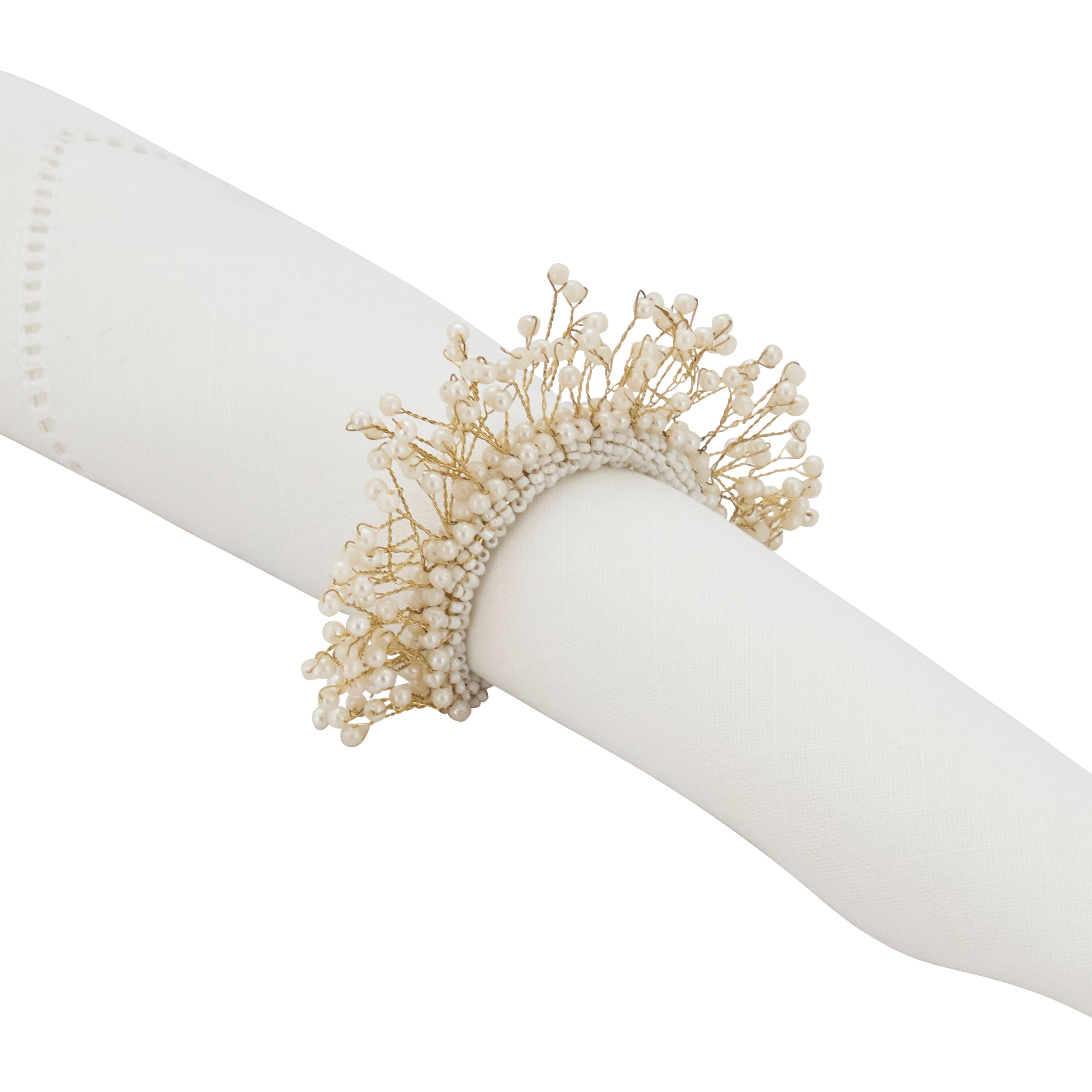 Pier 1 Pearl Crown Napkin Ring - Thumbnail 4