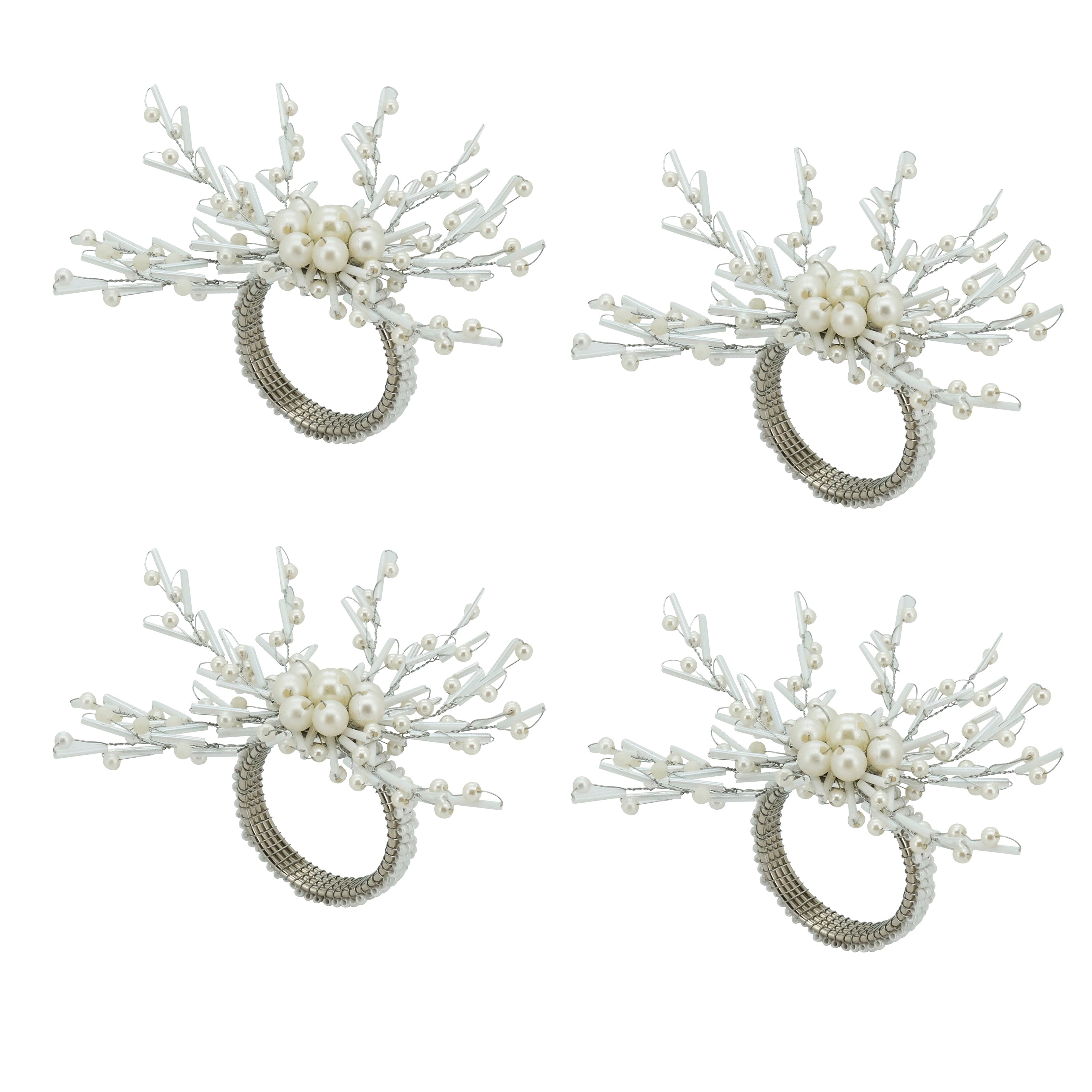 Glittering Glam Napkin Ring, Set of 4