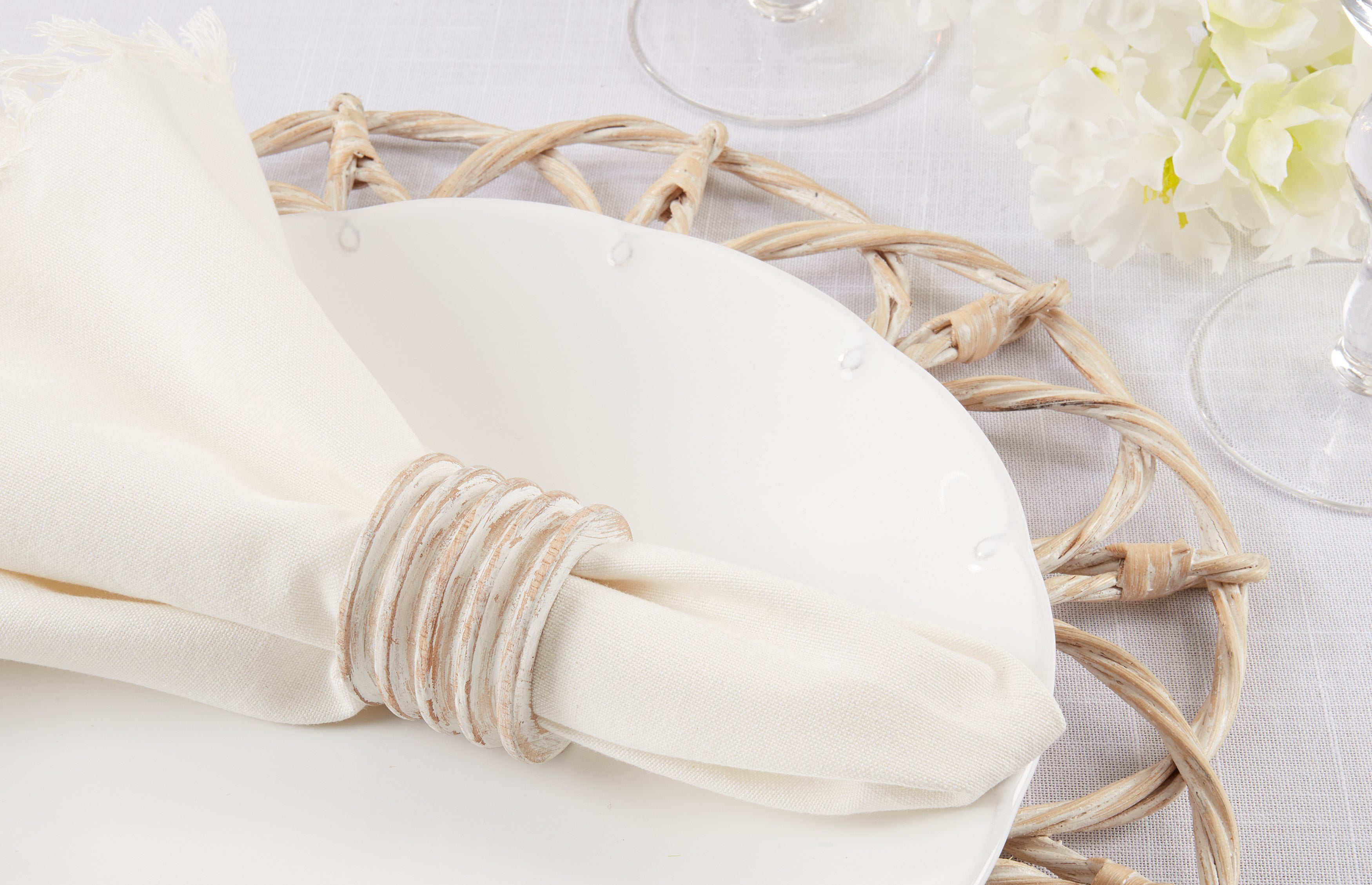 Pier 1 Wood Ribbed Napkin Ring - Thumbnail 5