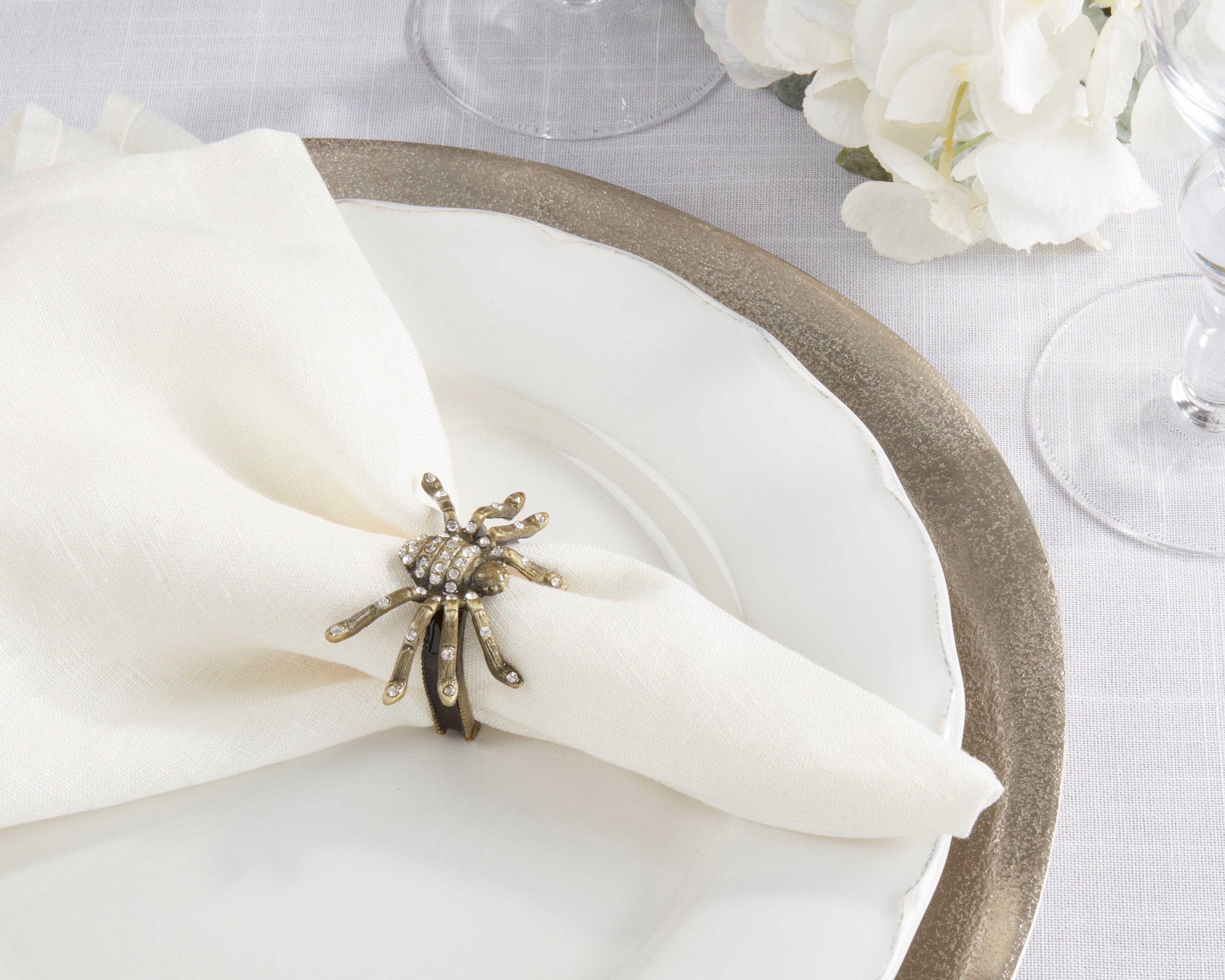 Spider Napkin Ring, Set of 4