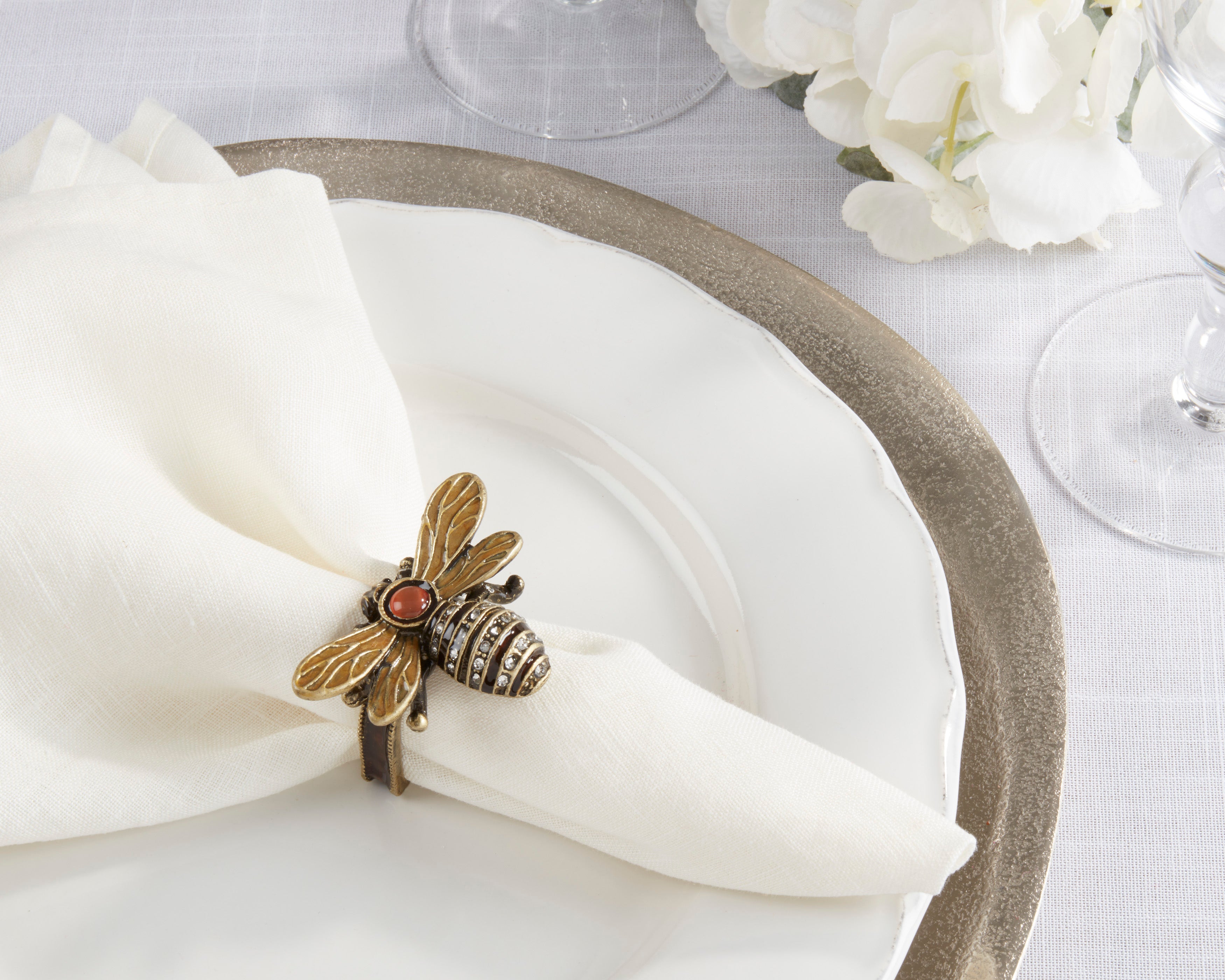 Bumble Bee Napkin Ring, Set of 4