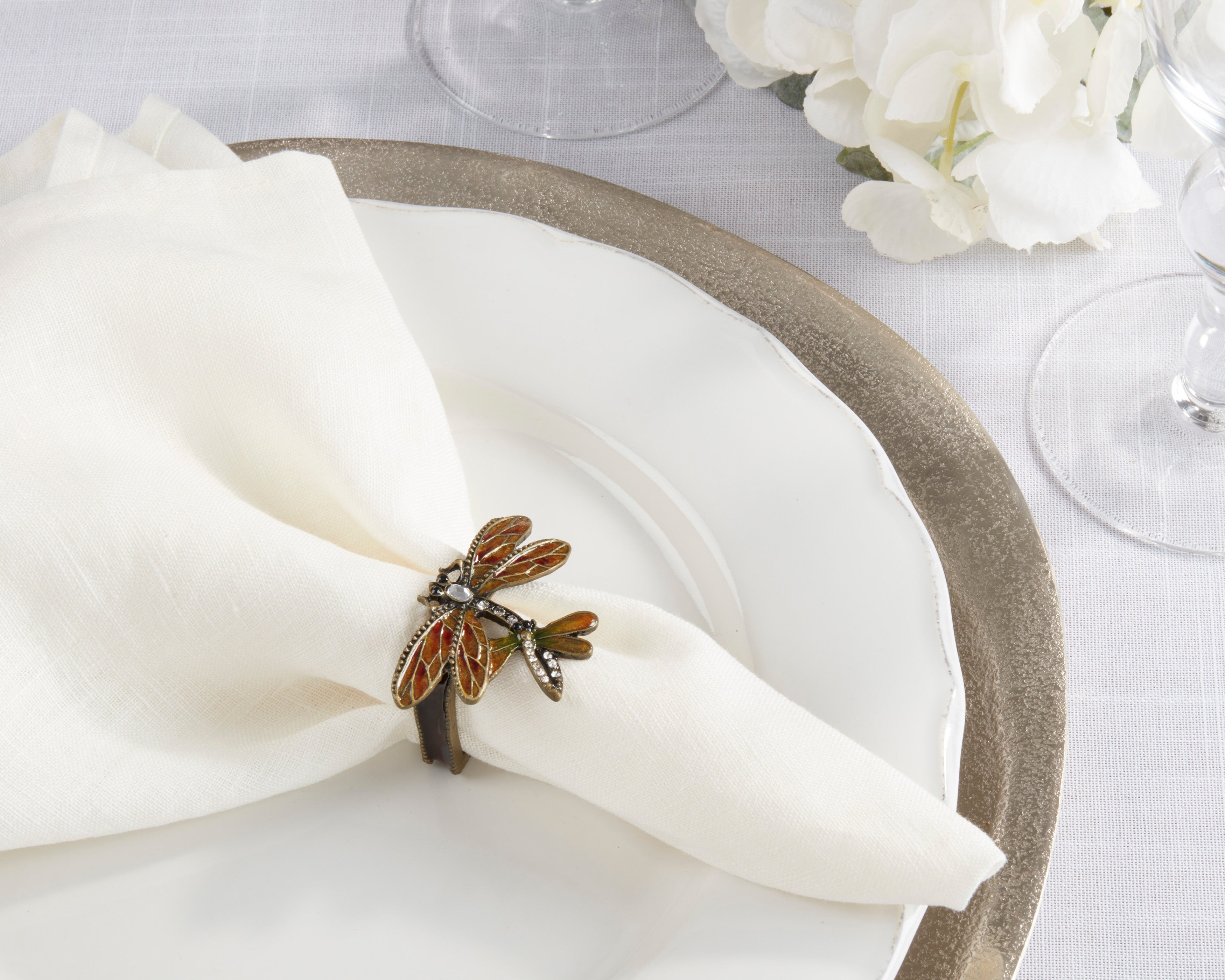 Dragonfly Napkin Ring, Set of 4