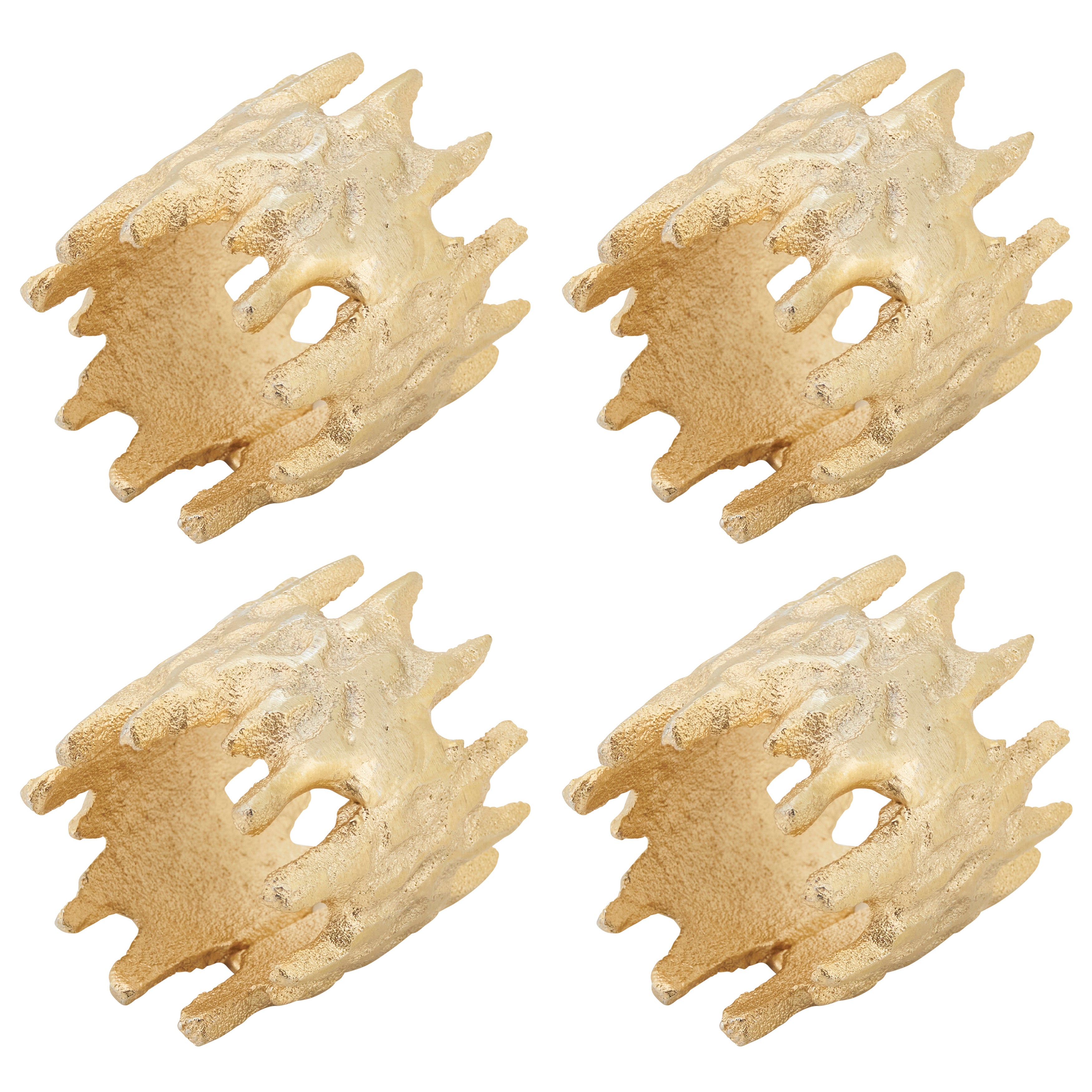 Jagged Edge Napkin Ring, Set of 4