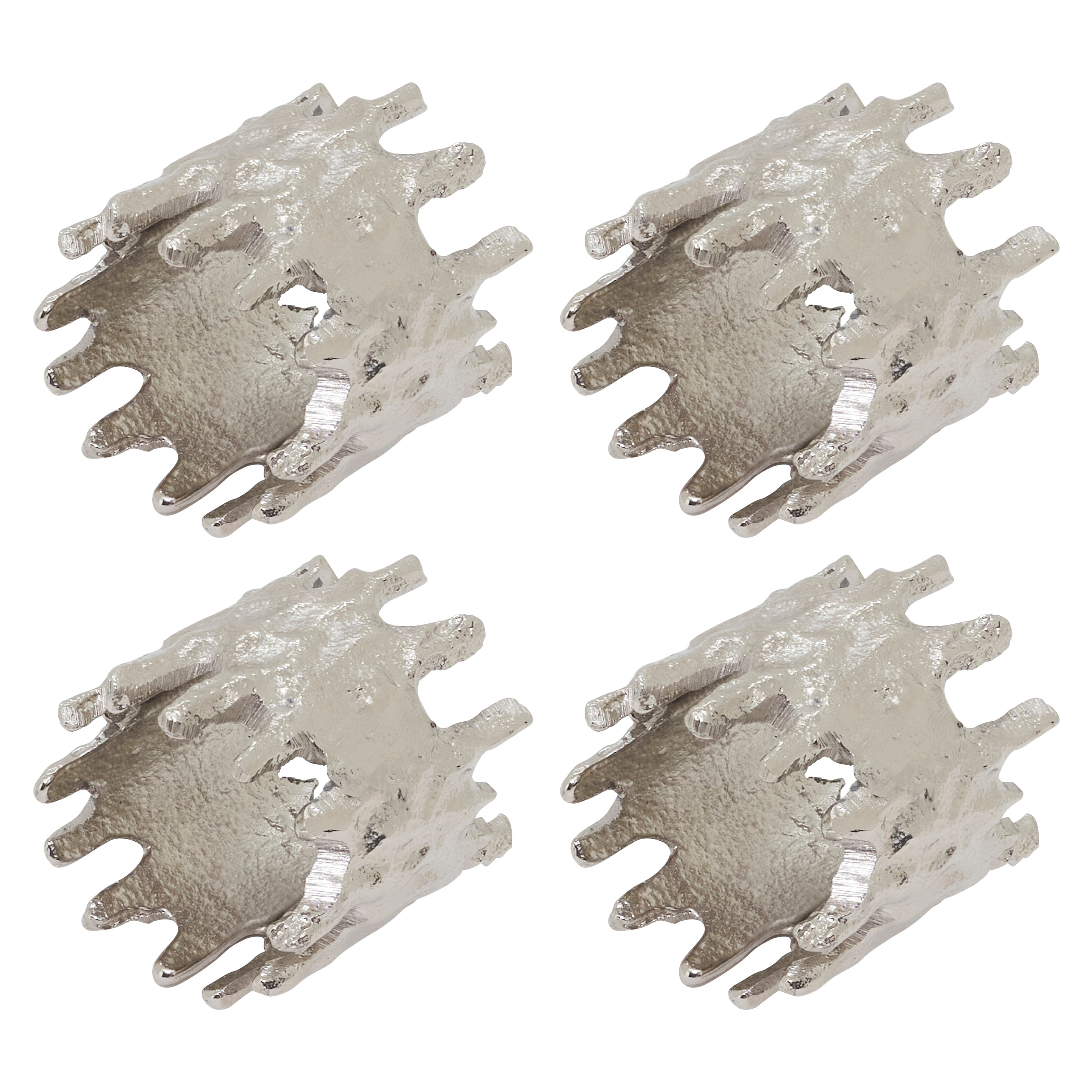 Jagged Edge Napkin Ring, Set of 4