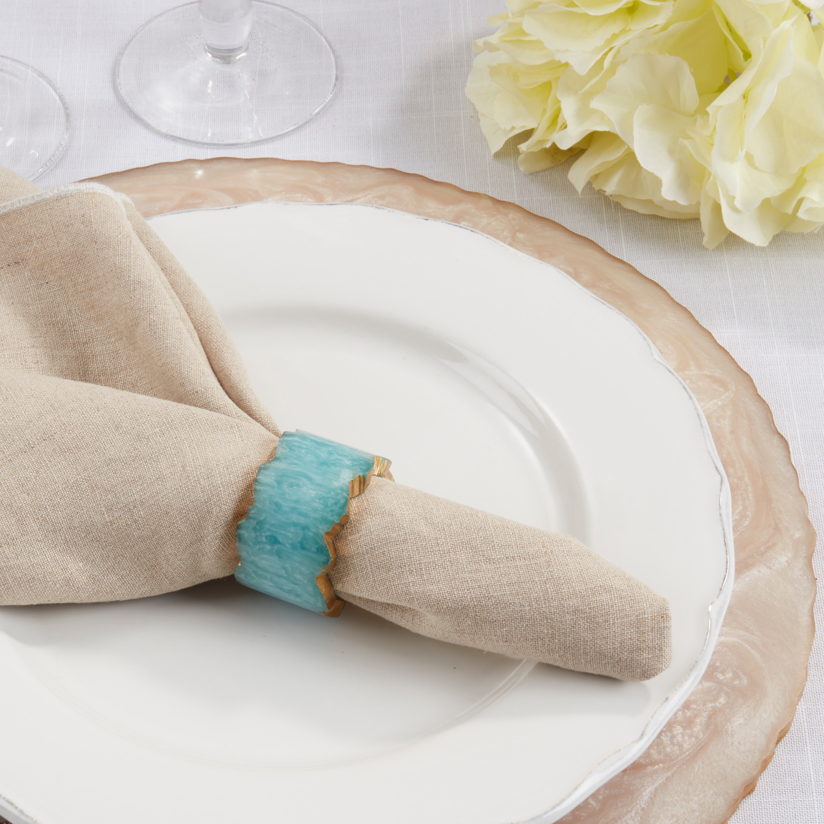 Resin Artistry Napkin Ring, Set of 4