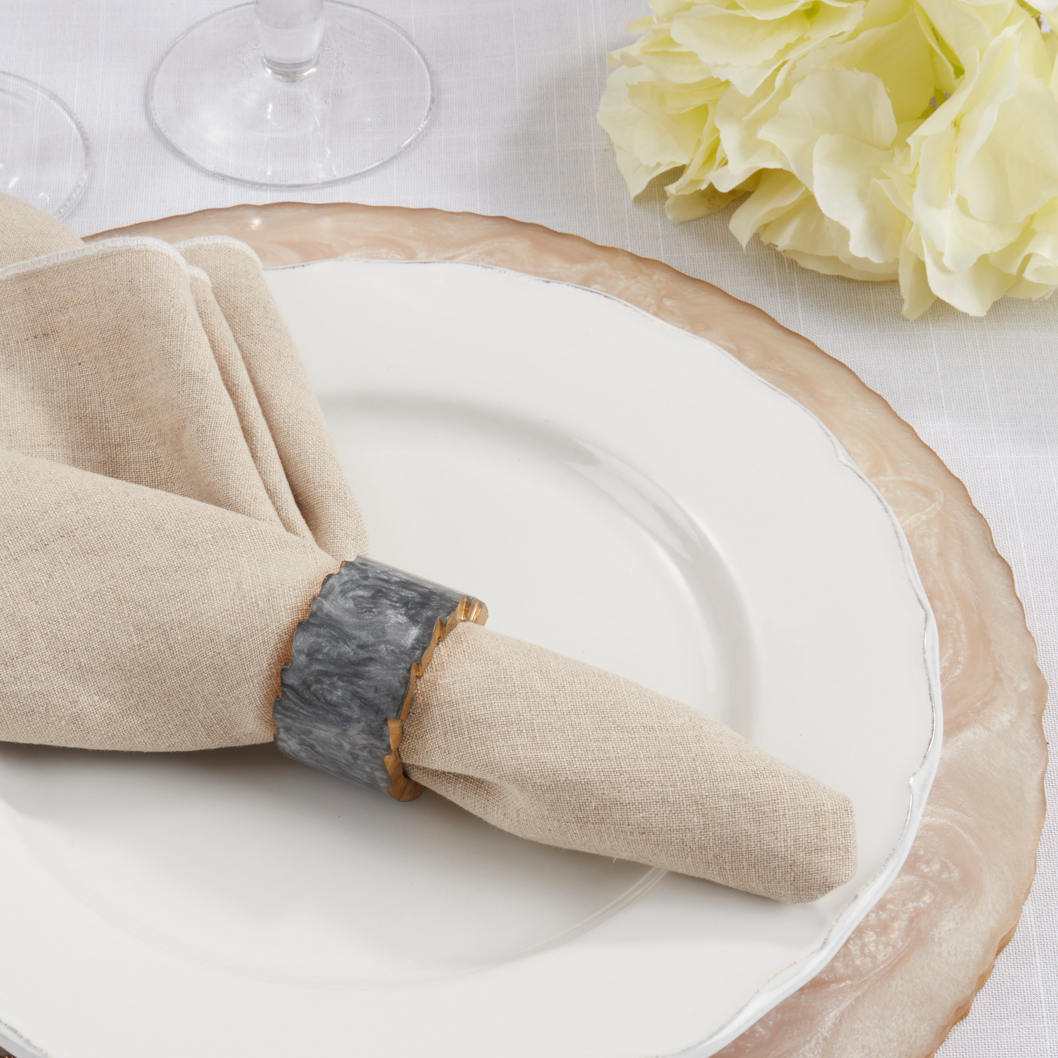 Resin Artistry Napkin Ring, Set of 4