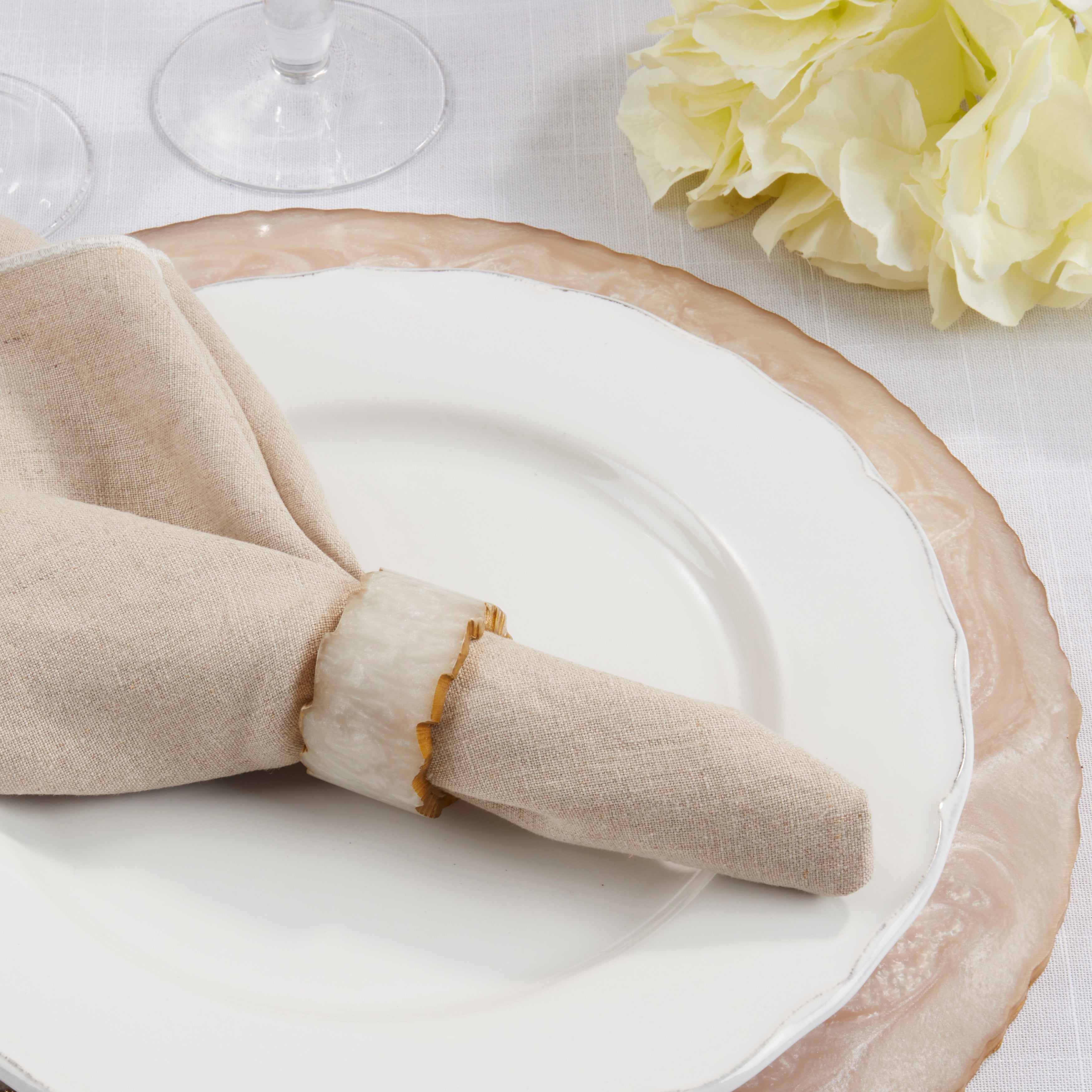Resin Artistry Napkin Ring, Set of 4