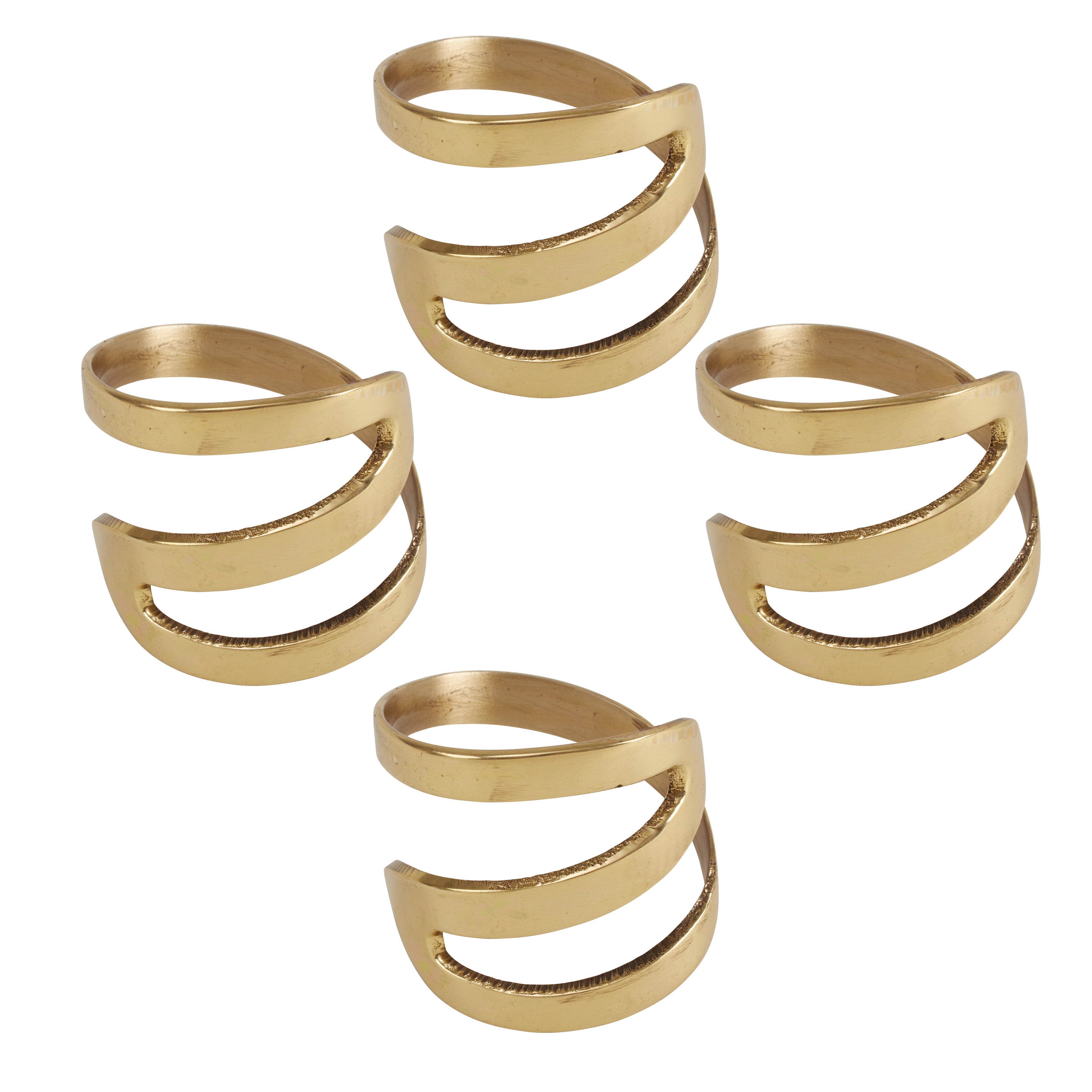 Zig Zag Napkin Ring, Set of 4