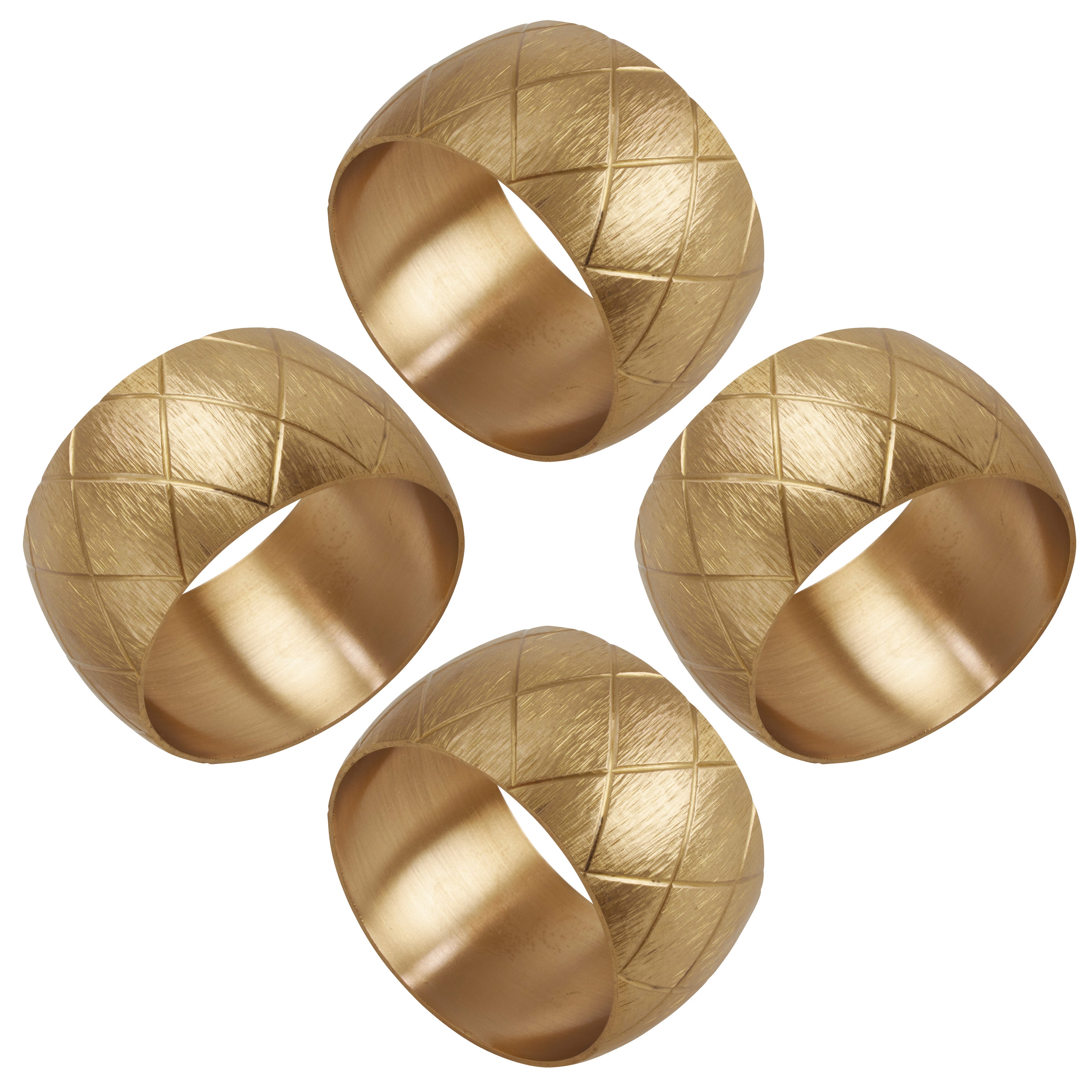 Harlequin Napkin Ring, Set of 4