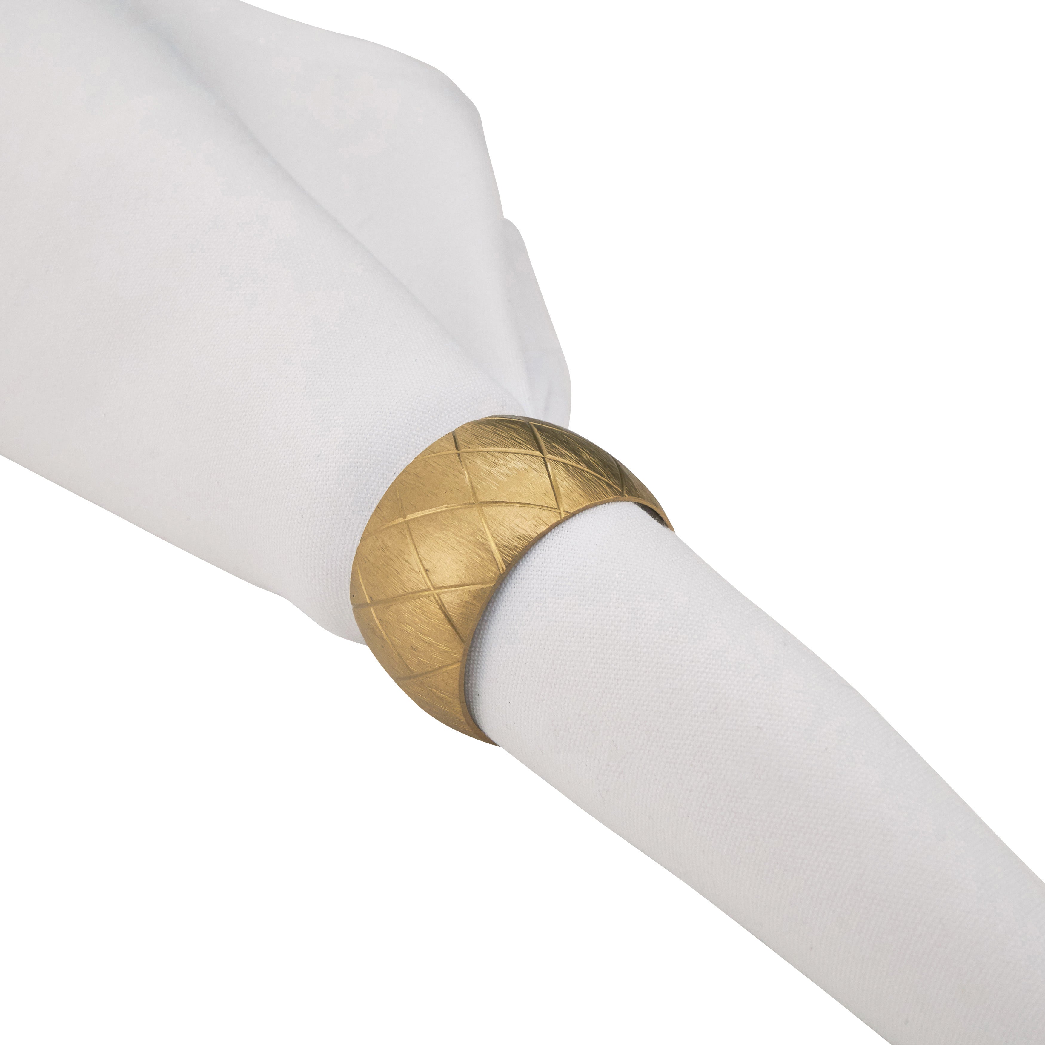 Harlequin Napkin Ring, Set of 4