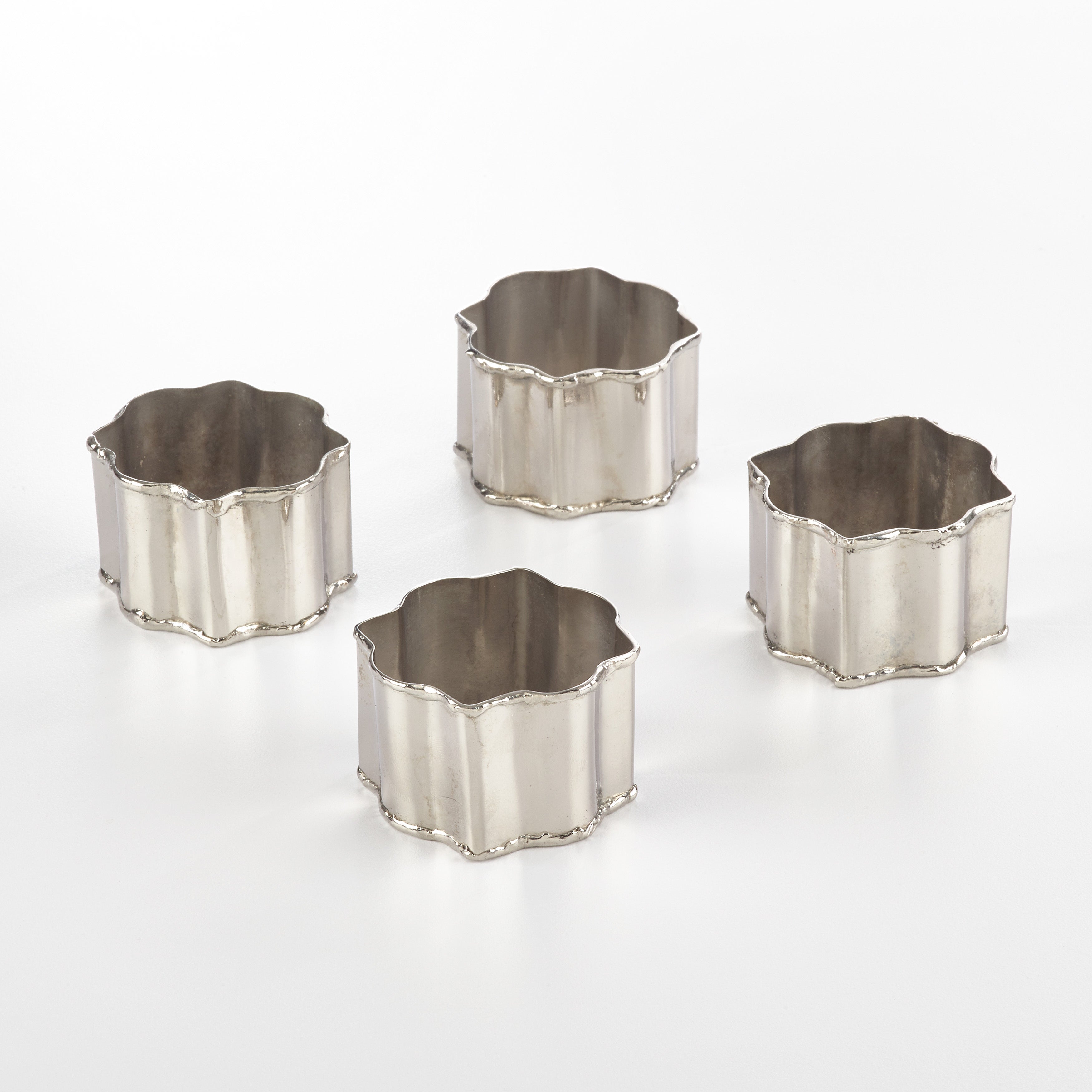 Classic Round Design Napkin Ring, Set of 4