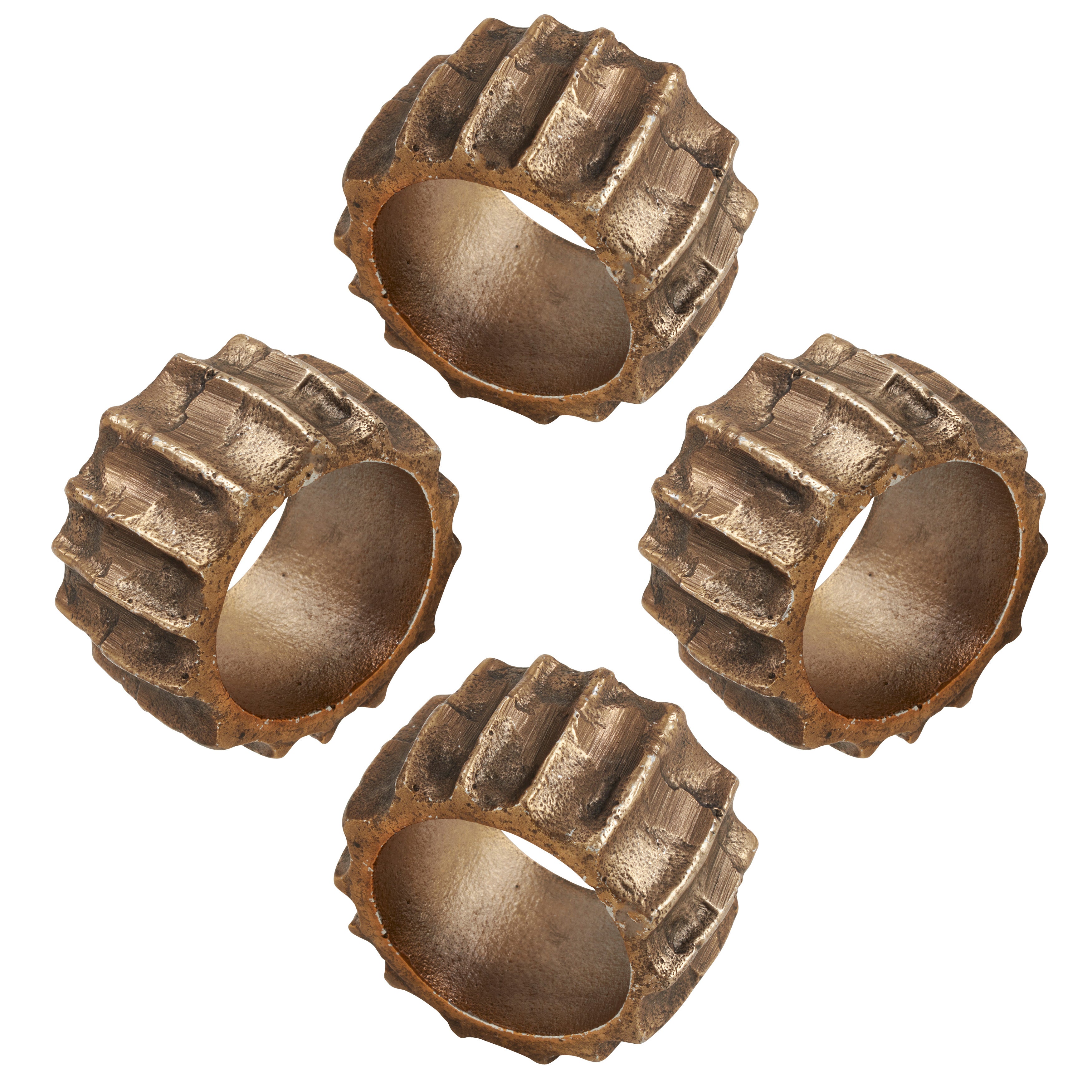 Ribbed Napkin Ring, Set of 4