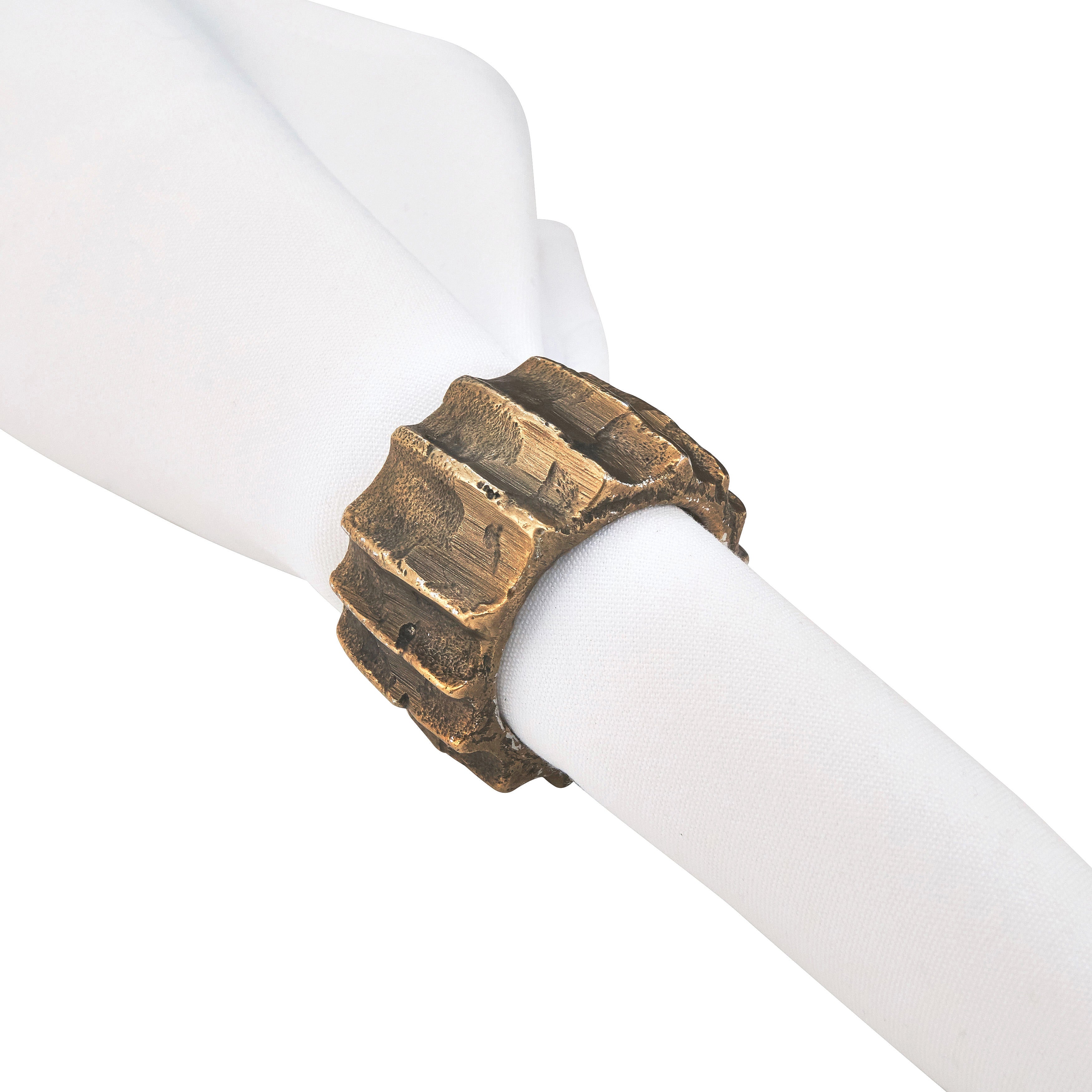 Ribbed Napkin Ring, Set of 4