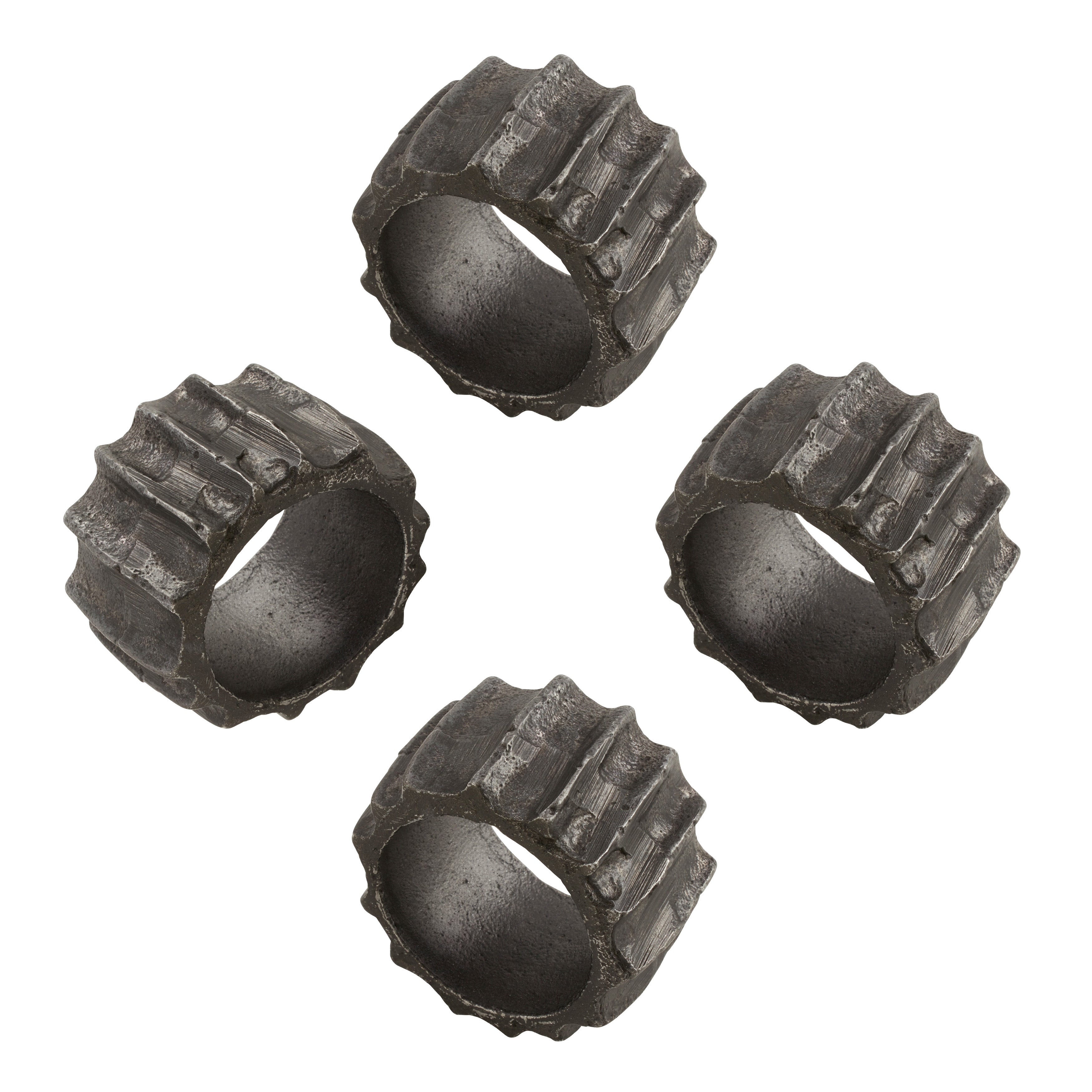 Ribbed Napkin Ring, Set of 4