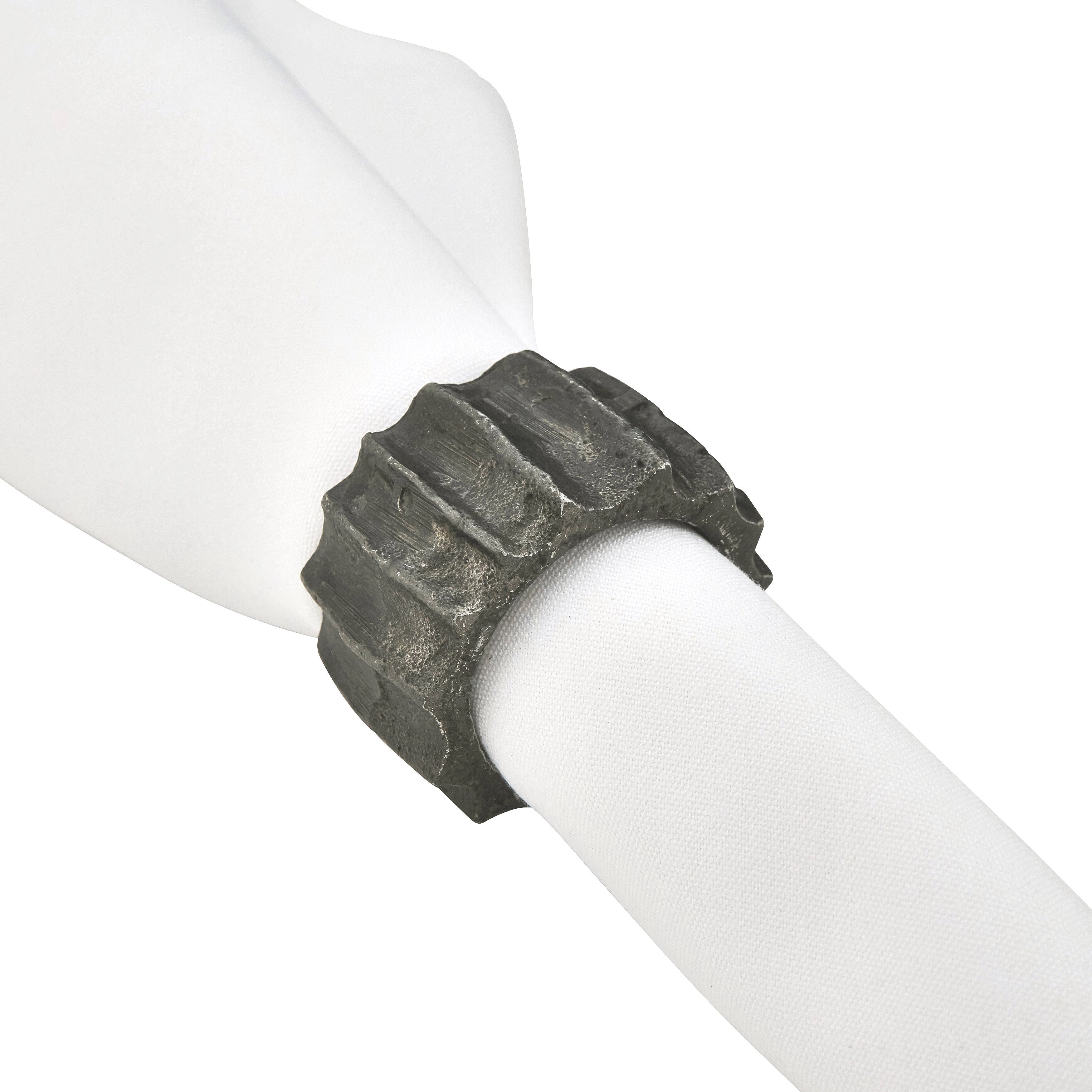 Ribbed Napkin Ring, Set of 4