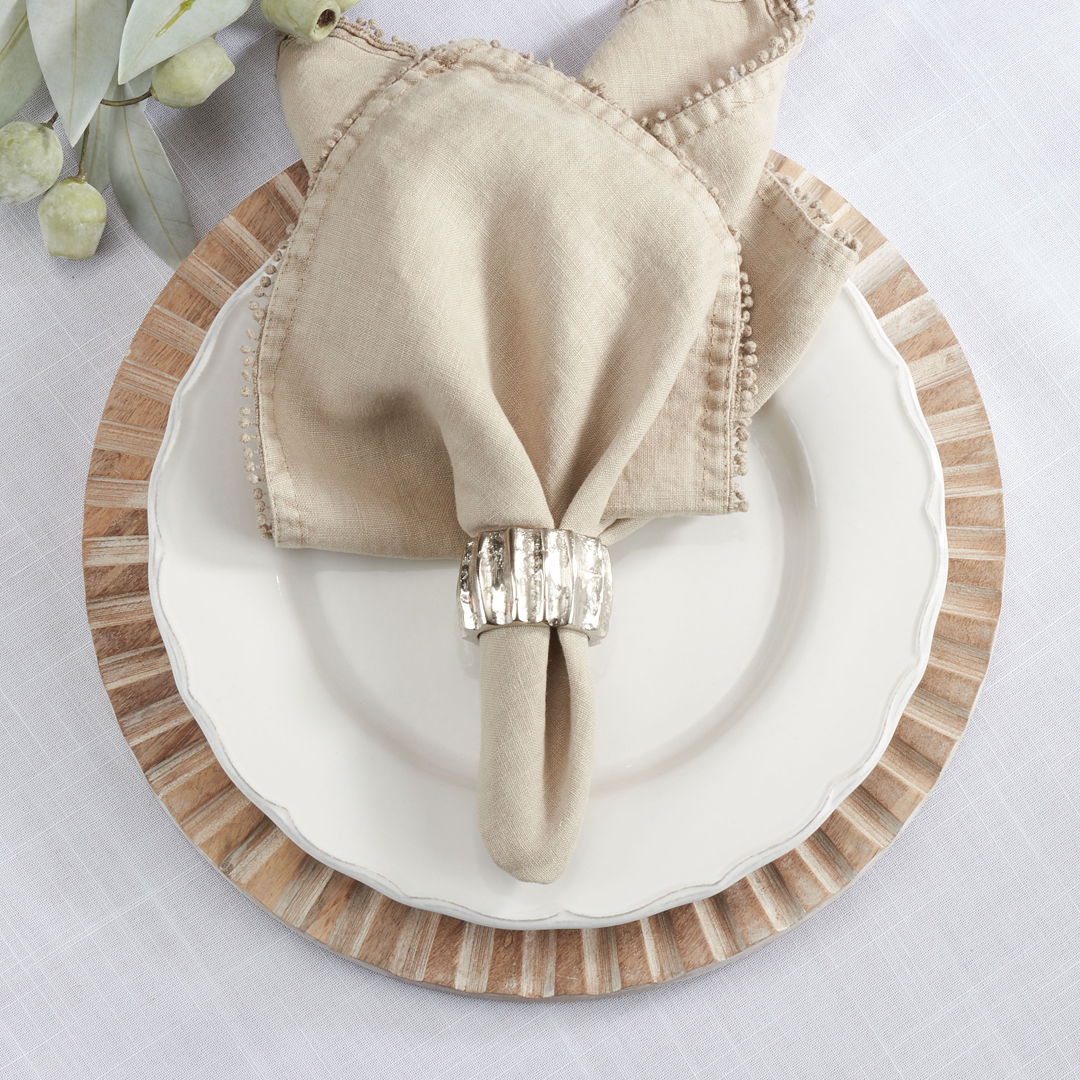 Ribbed Napkin Ring, Set of 4