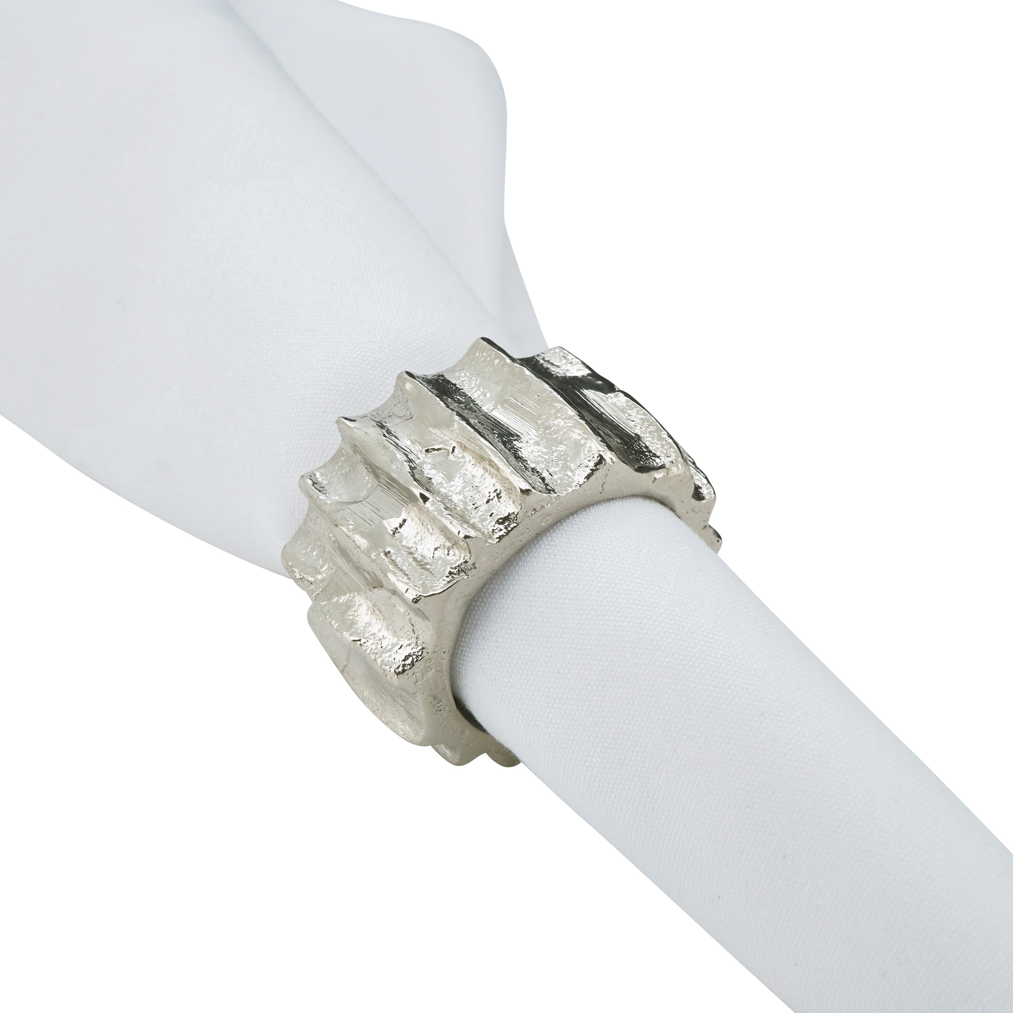 Ribbed Napkin Ring, Set of 4