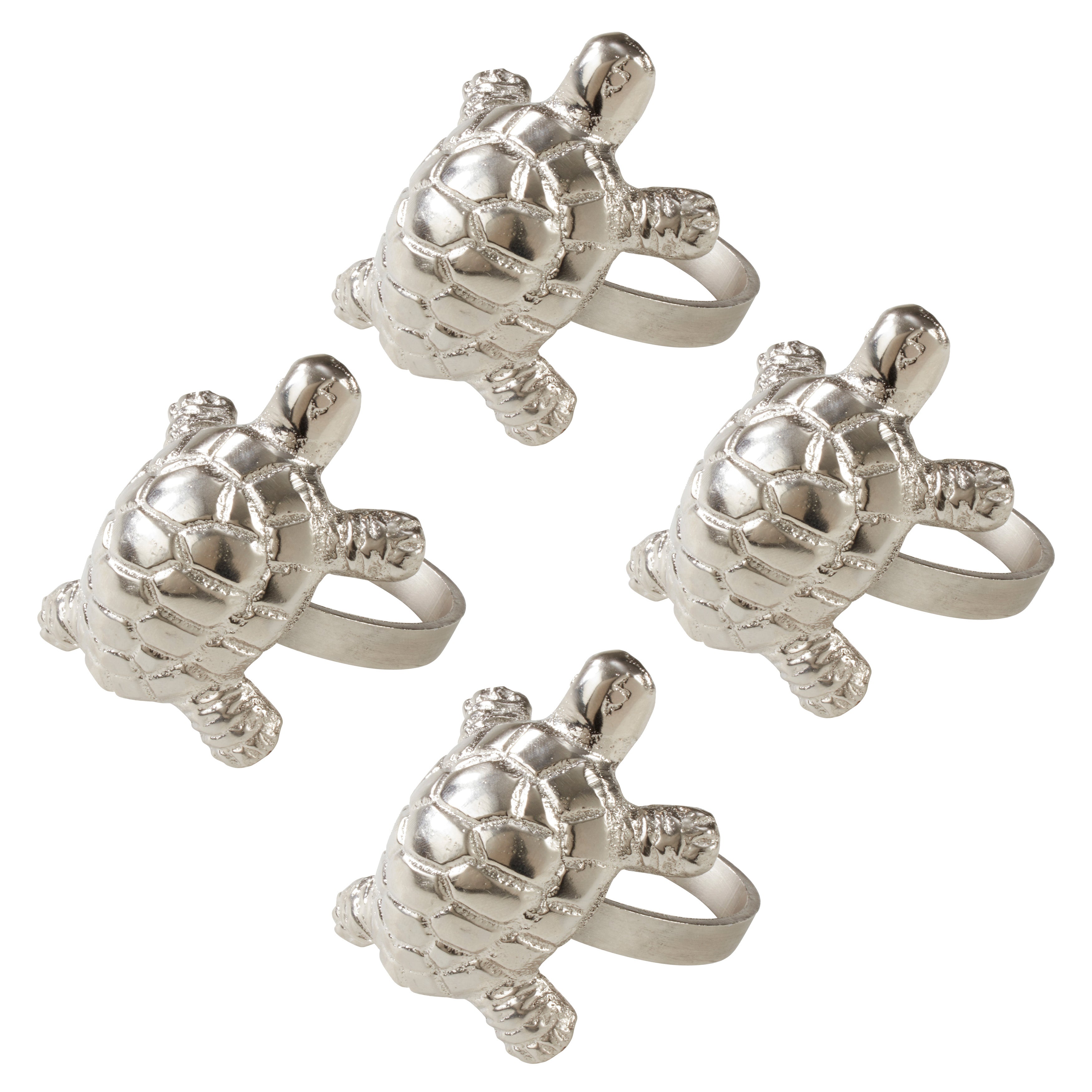Turtle Design Napkin Ring, Set of 4