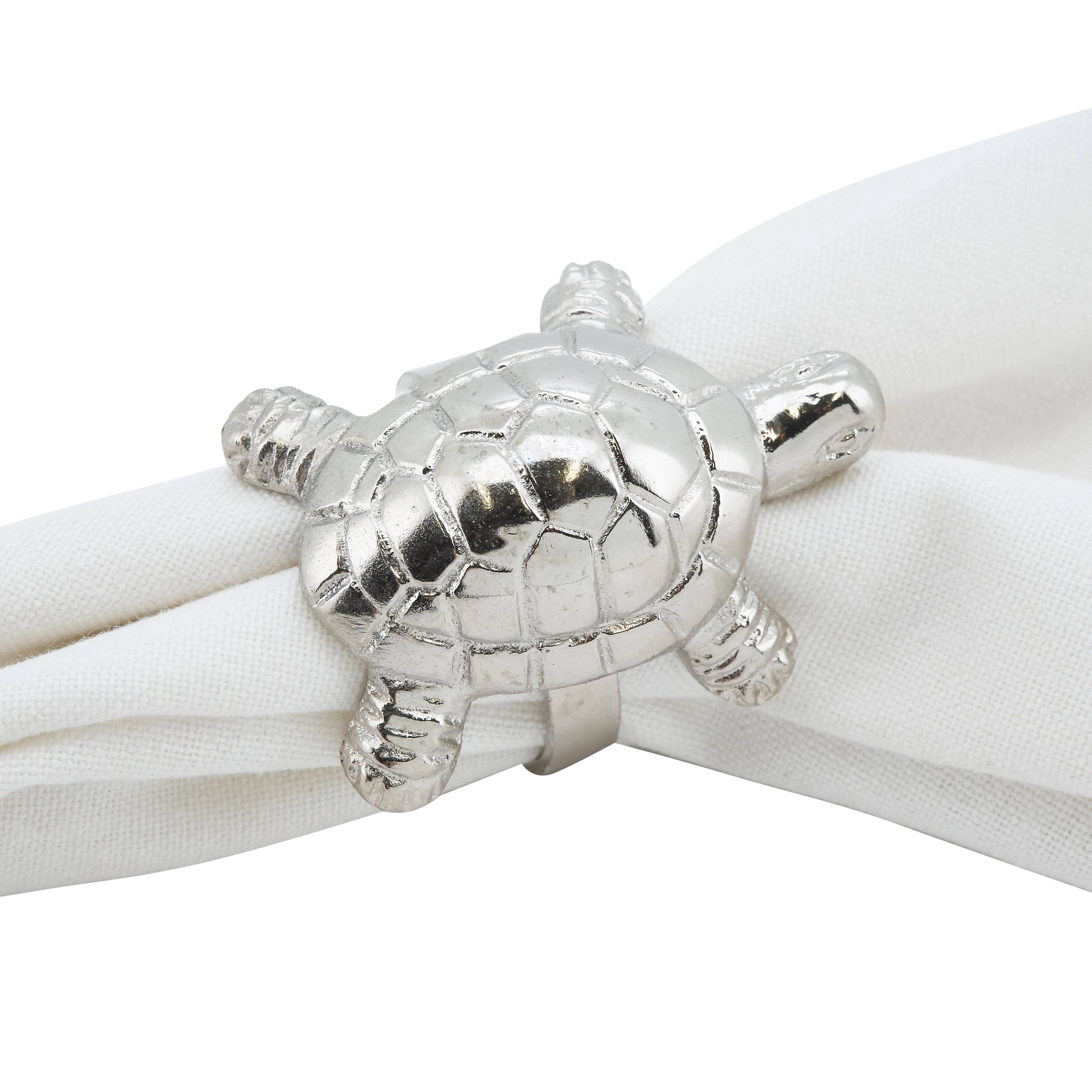 Turtle Design Napkin Ring, Set of 4