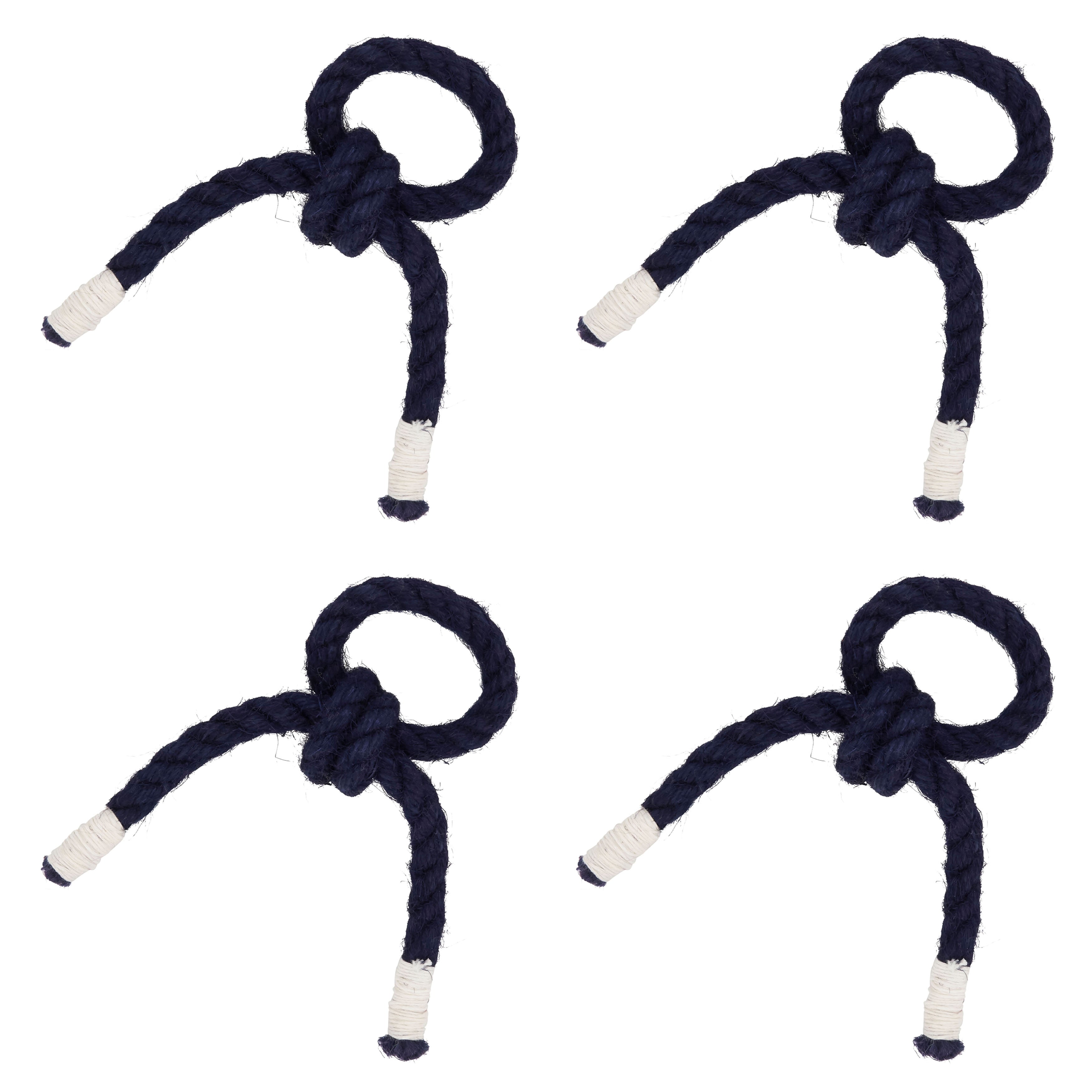 Knotted Rope Napkin Ring, Set of 4