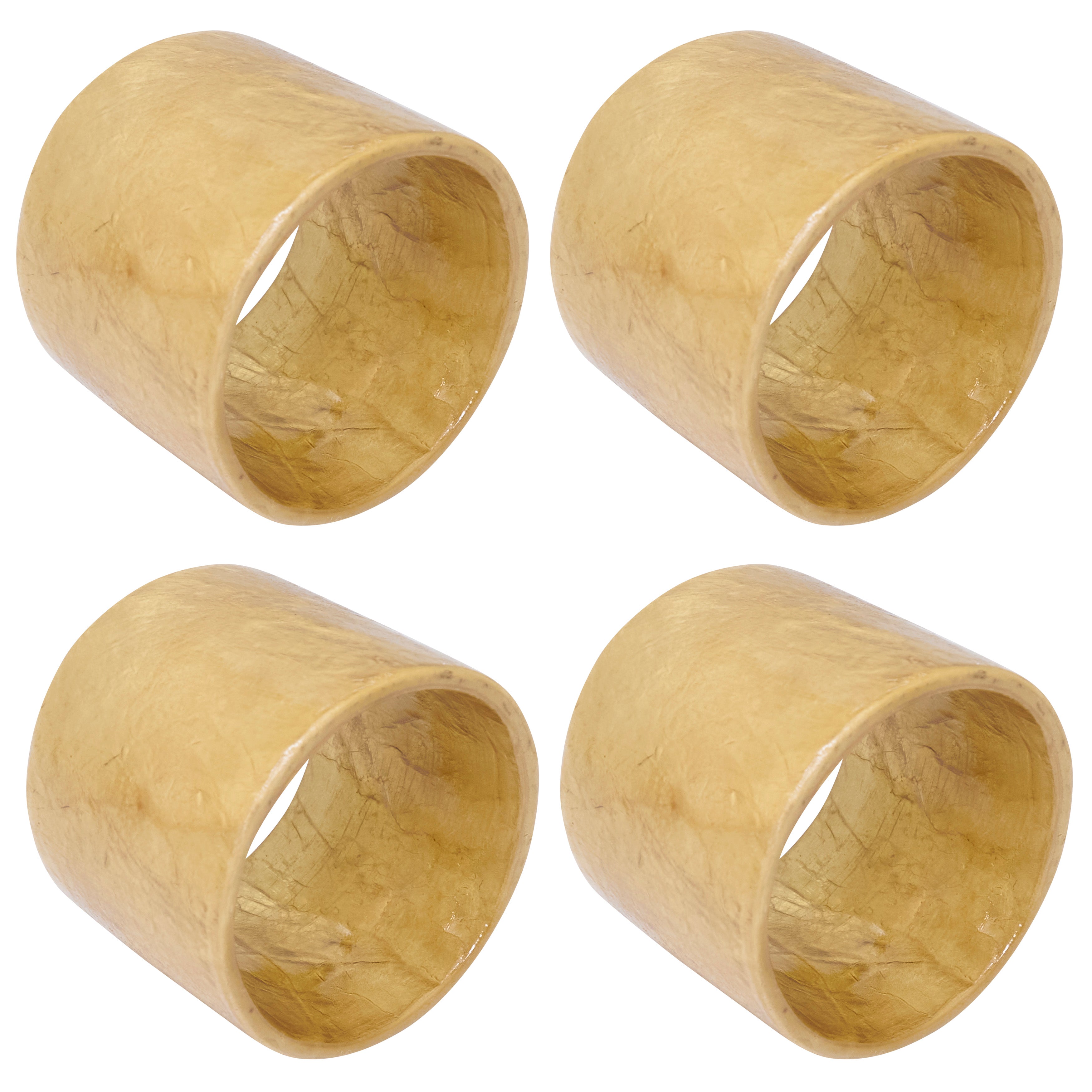 Radiant Capiz Napkin Ring, Set of 4
