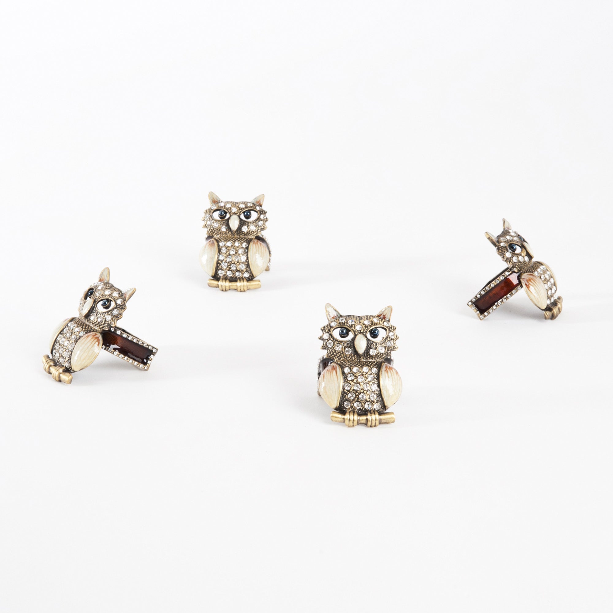Owl Napkin Ring, Set of 4